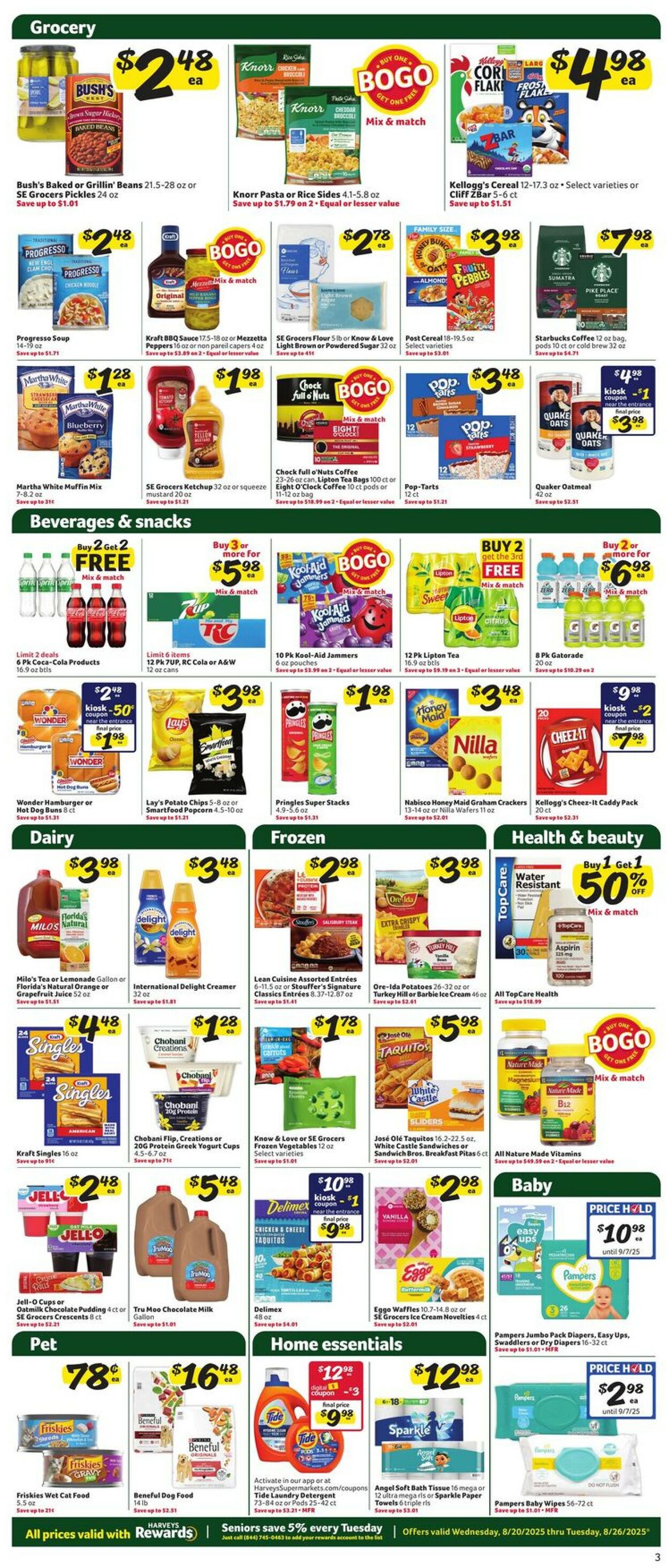 Catalogue Harveys Supermarket from 08/20/2025