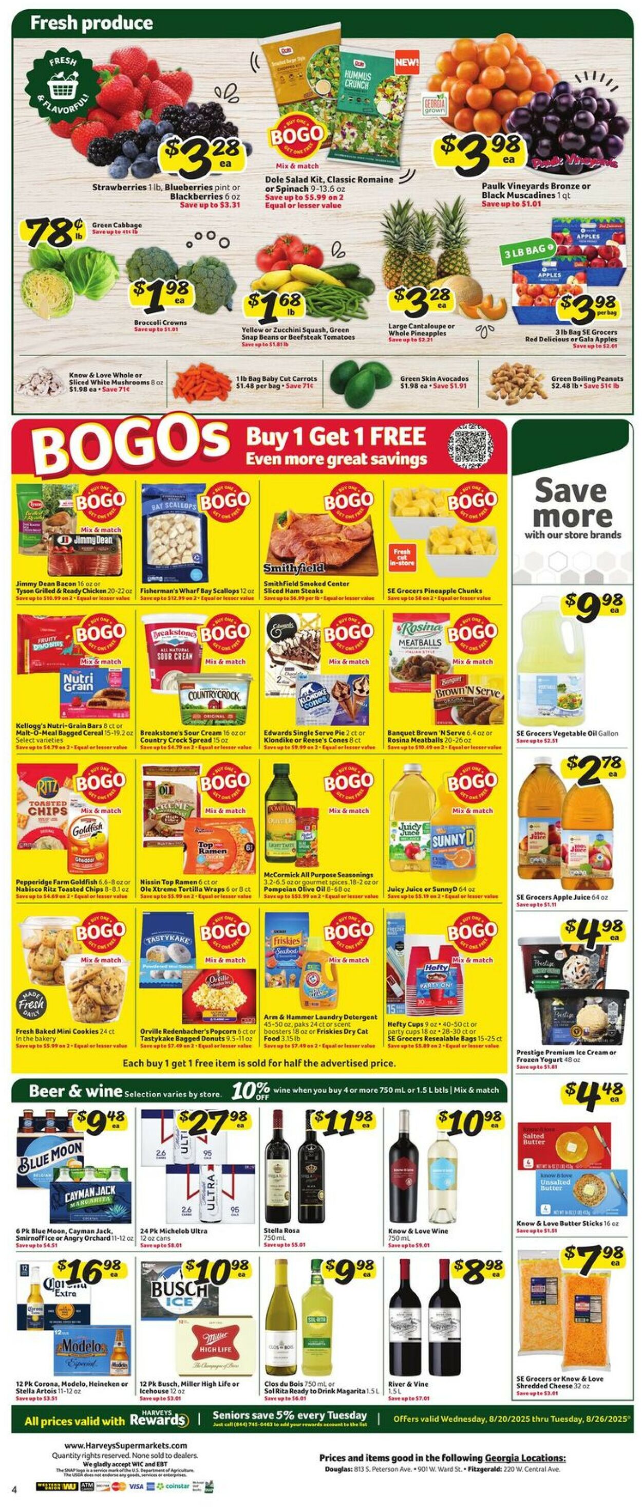 Catalogue Harveys Supermarket from 08/20/2025