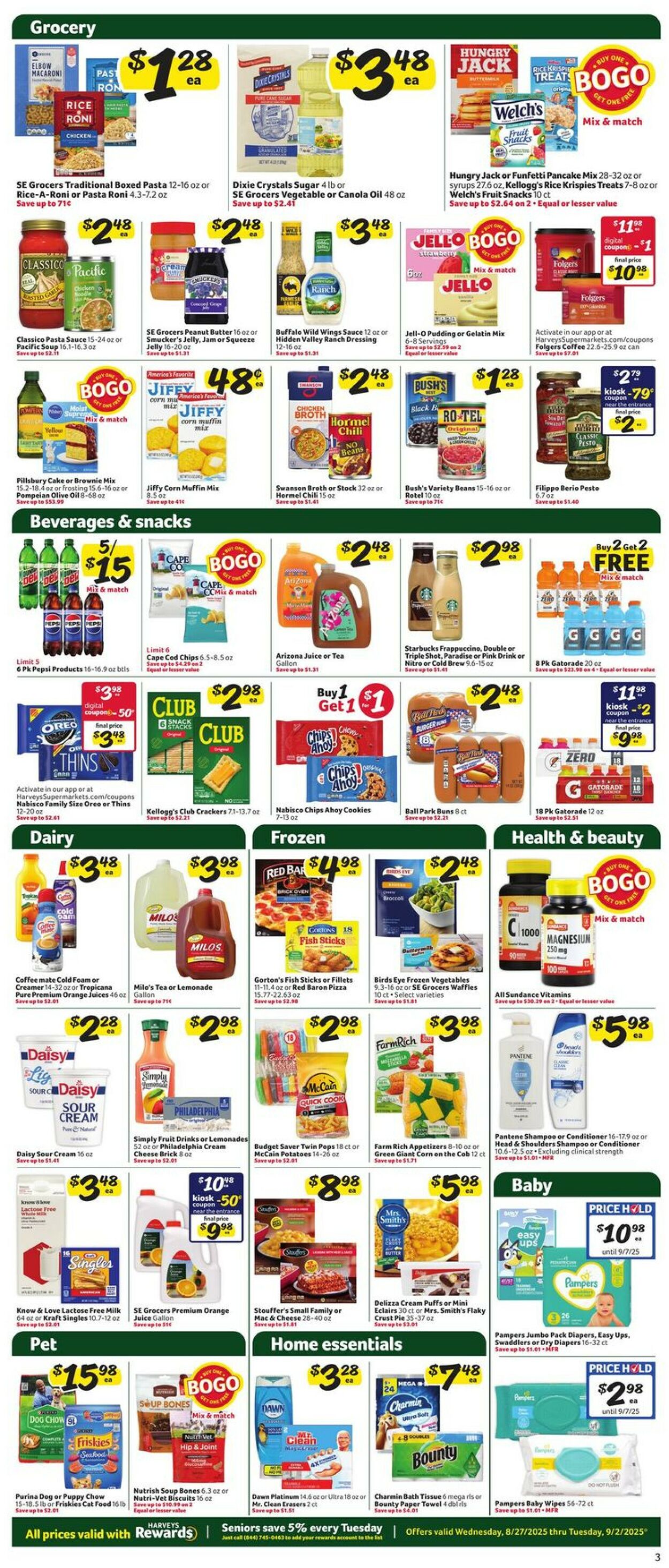 Catalogue Harveys Supermarket from 08/27/2025
