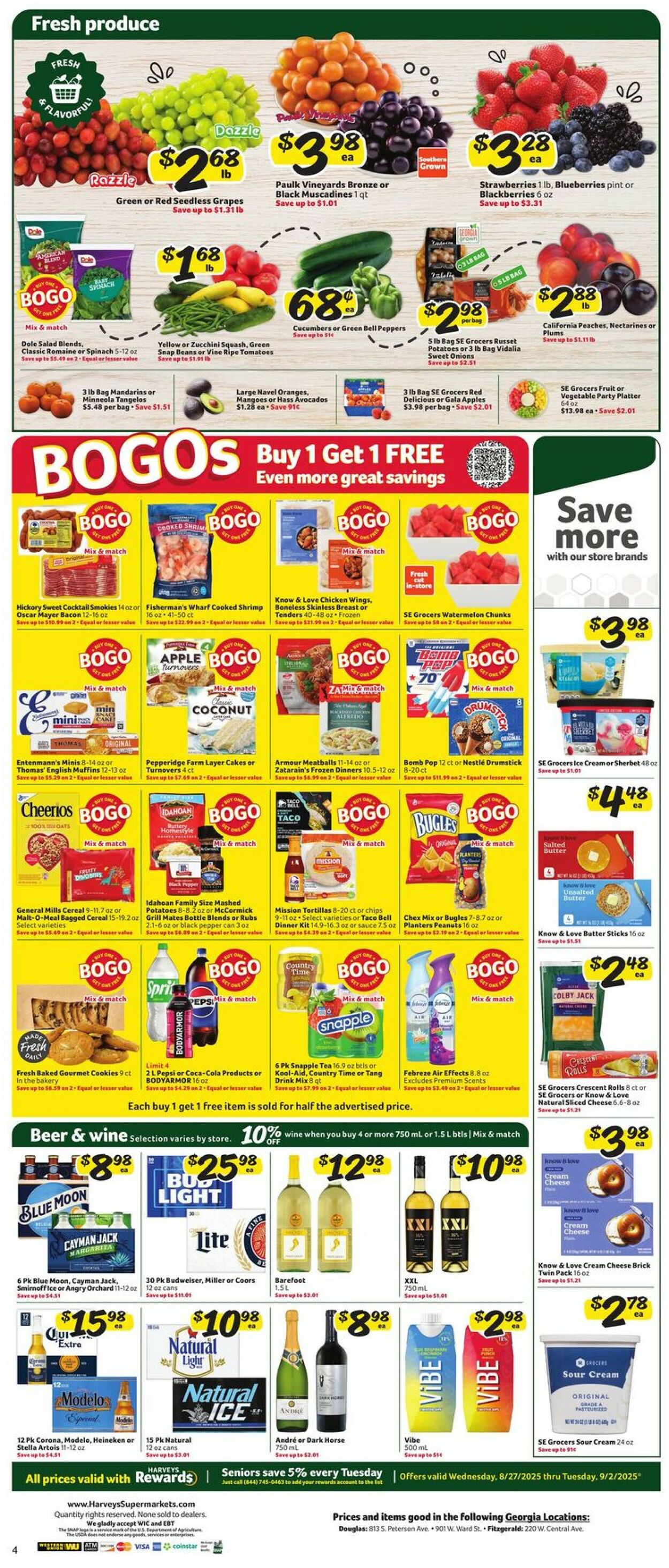 Catalogue Harveys Supermarket from 08/27/2025