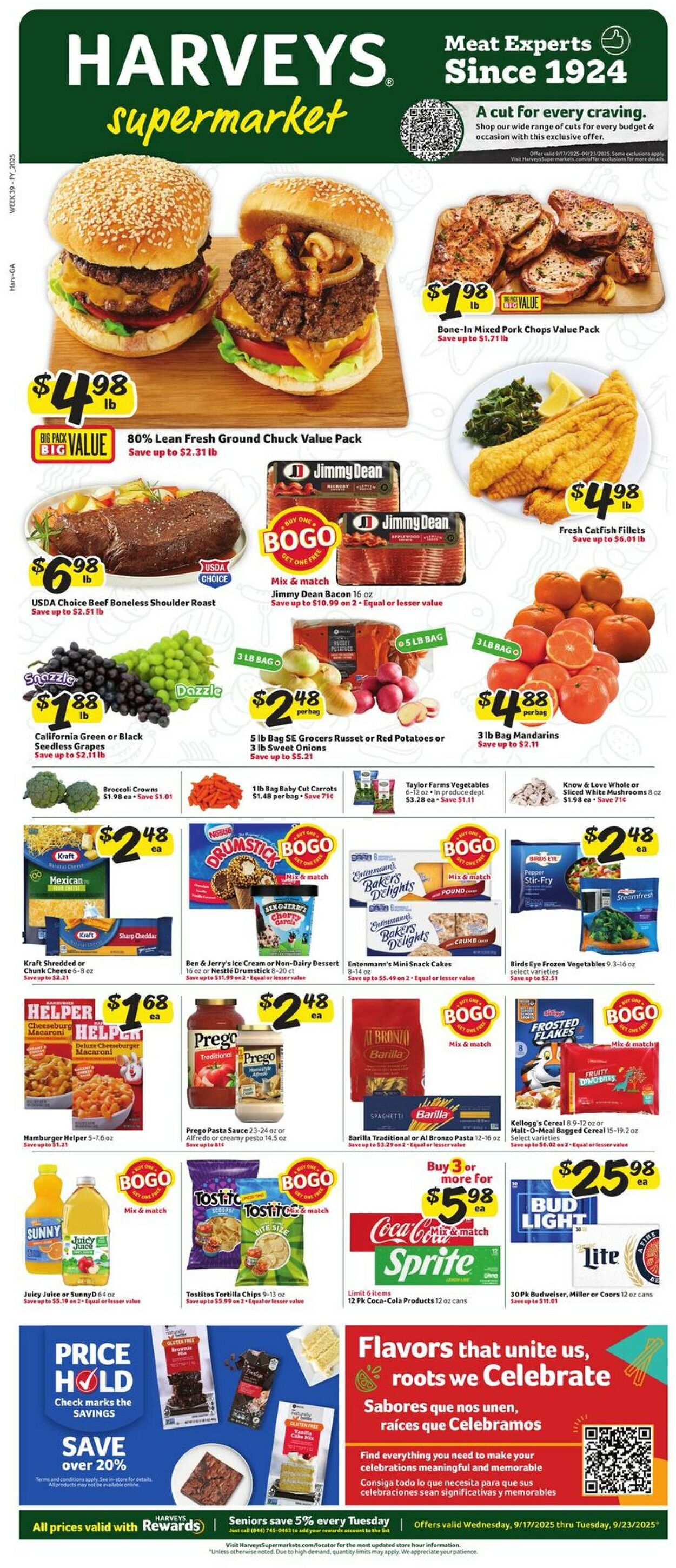 Catalogue Harveys Supermarket from 09/17/2025