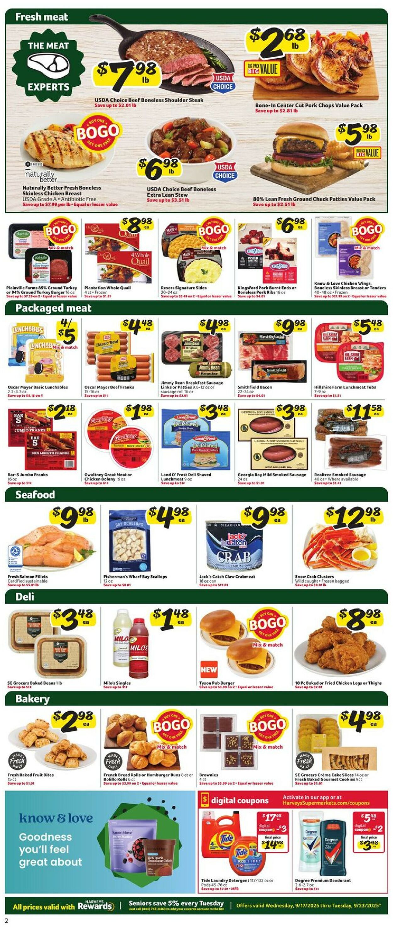 Catalogue Harveys Supermarket from 09/17/2025