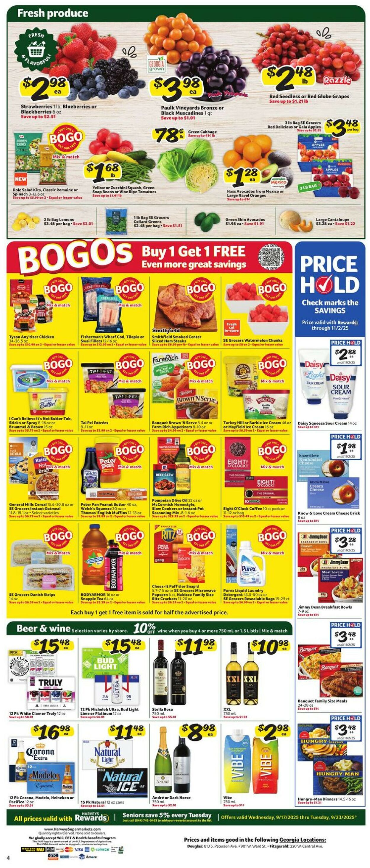 Catalogue Harveys Supermarket from 09/17/2025