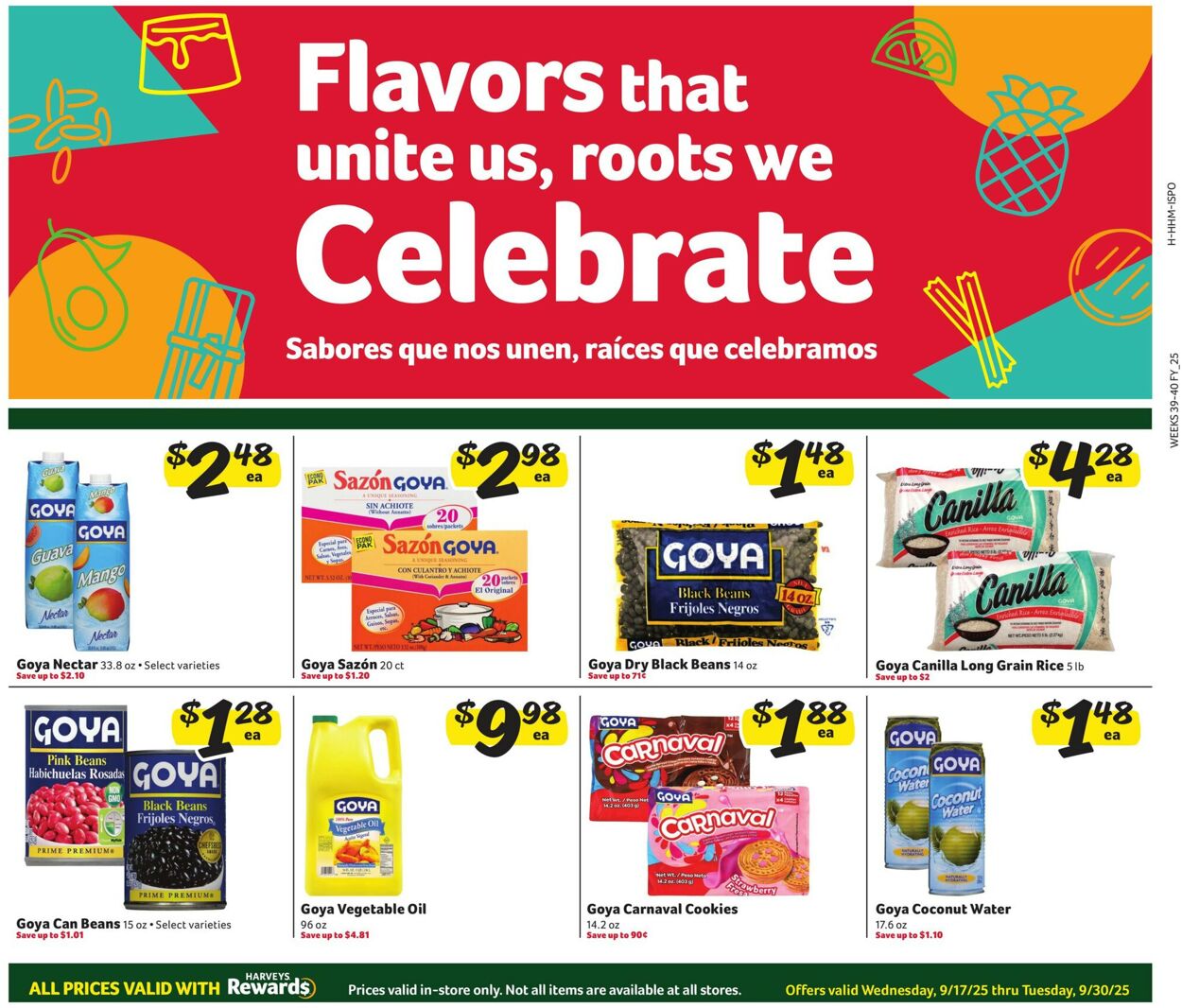 Catalogue Harveys Supermarket from 09/17/2025