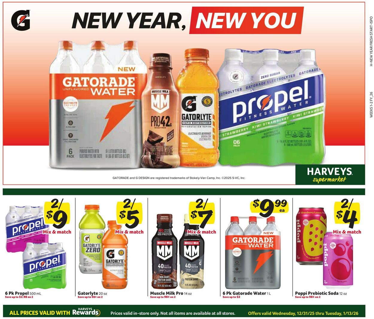 Catalogue Harveys Supermarket from 12/31/2025