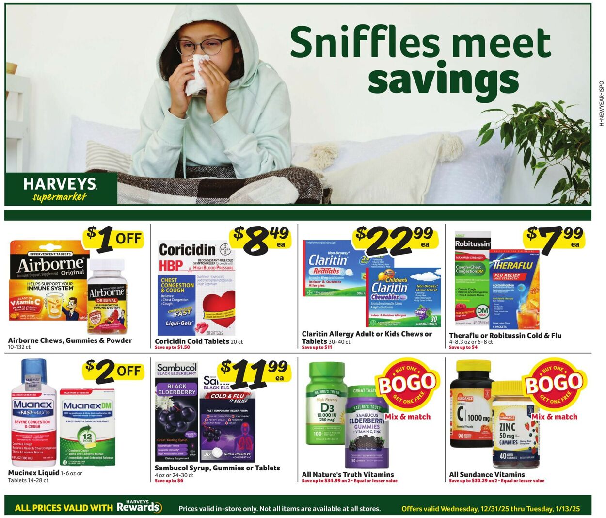 Catalogue Harveys Supermarket from 12/31/2025