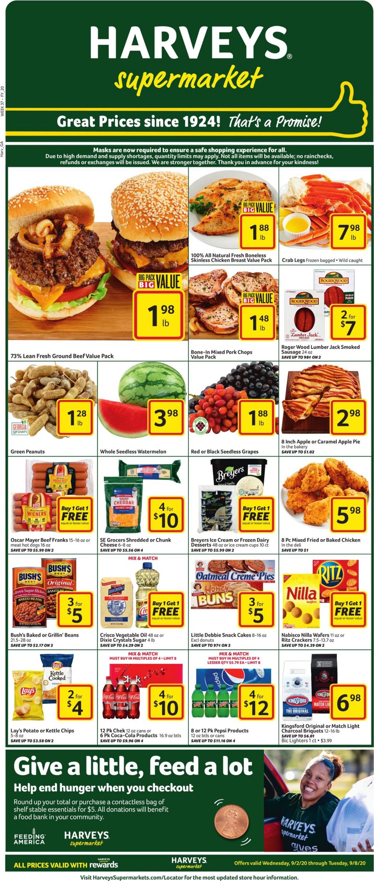 Catalogue Harveys Supermarket from 09/02/2020
