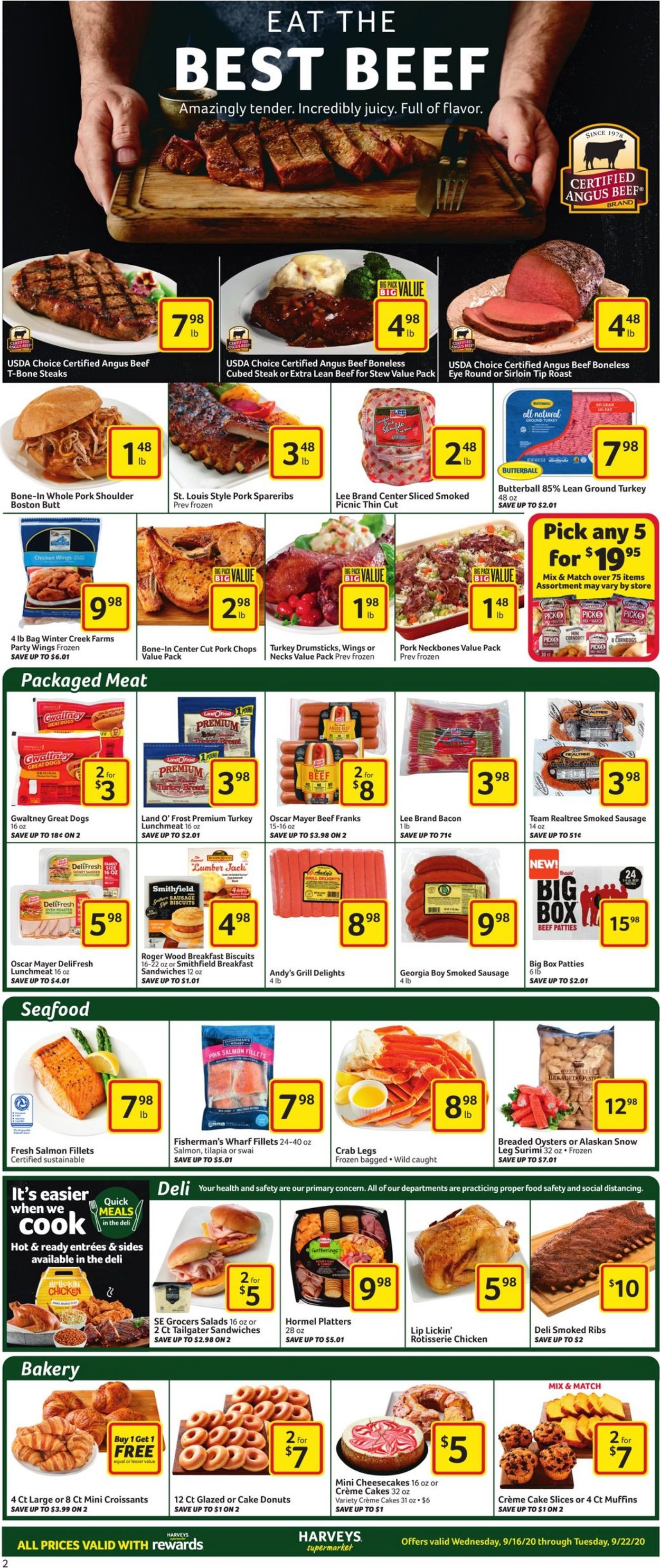Catalogue Harveys Supermarket from 09/16/2020