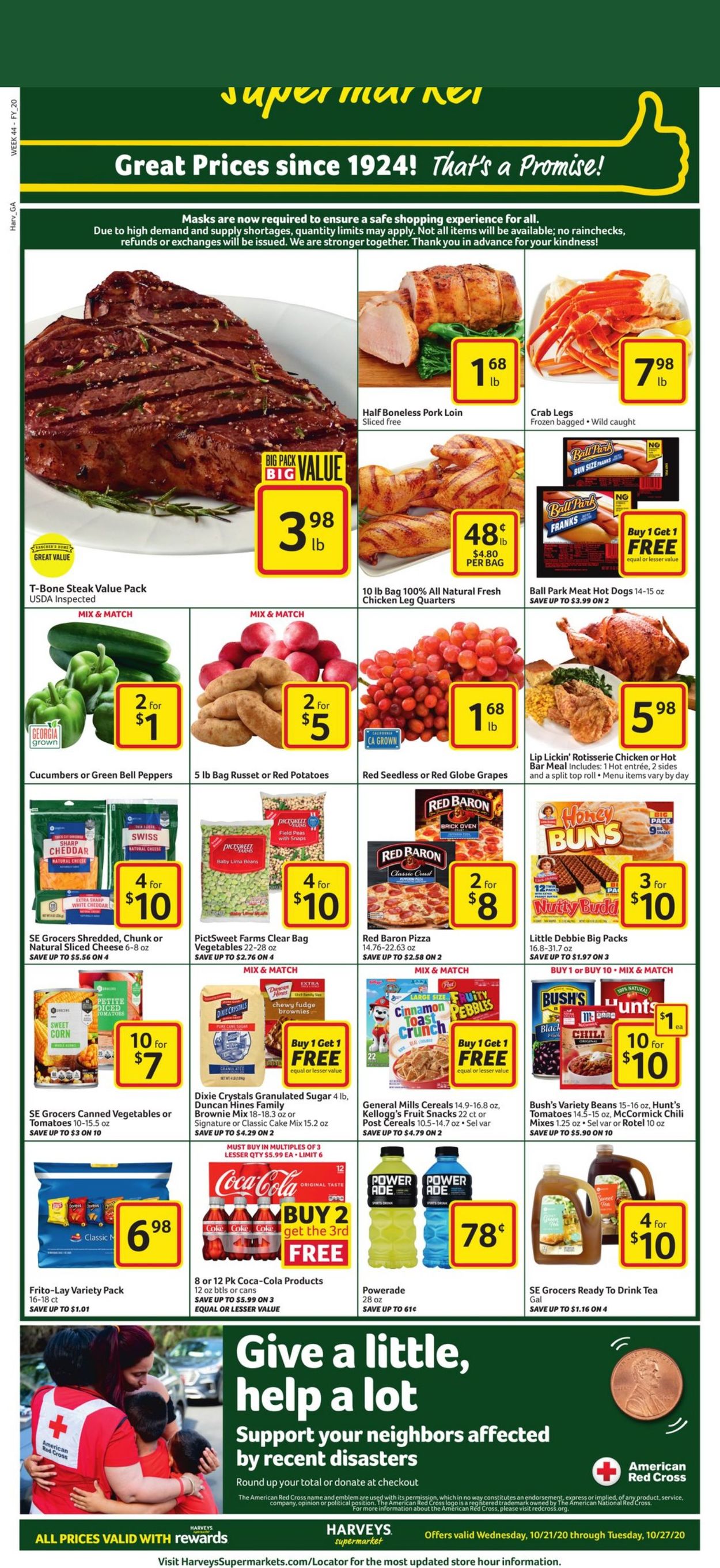Catalogue Harveys Supermarket from 10/21/2020