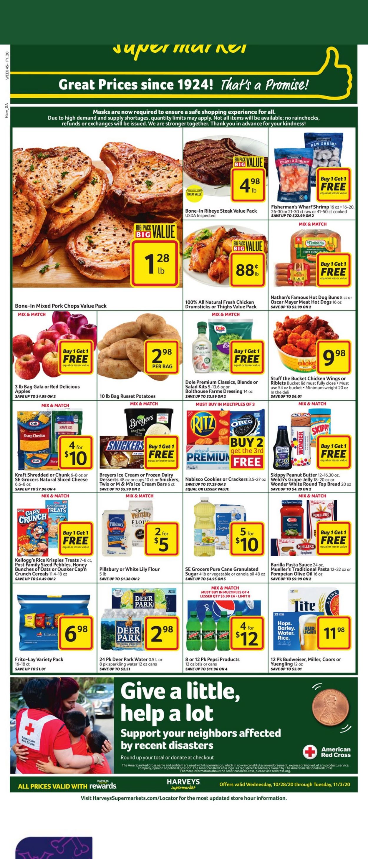 Catalogue Harveys Supermarket from 10/28/2020