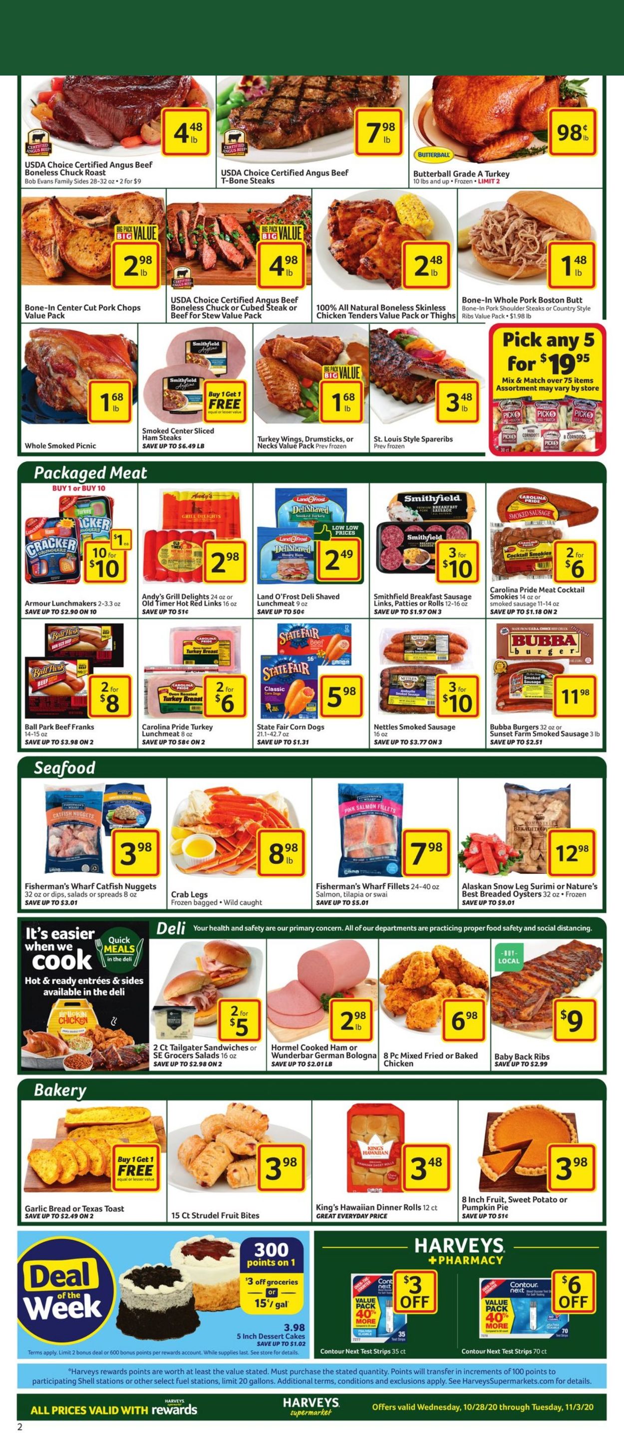 Catalogue Harveys Supermarket from 10/28/2020