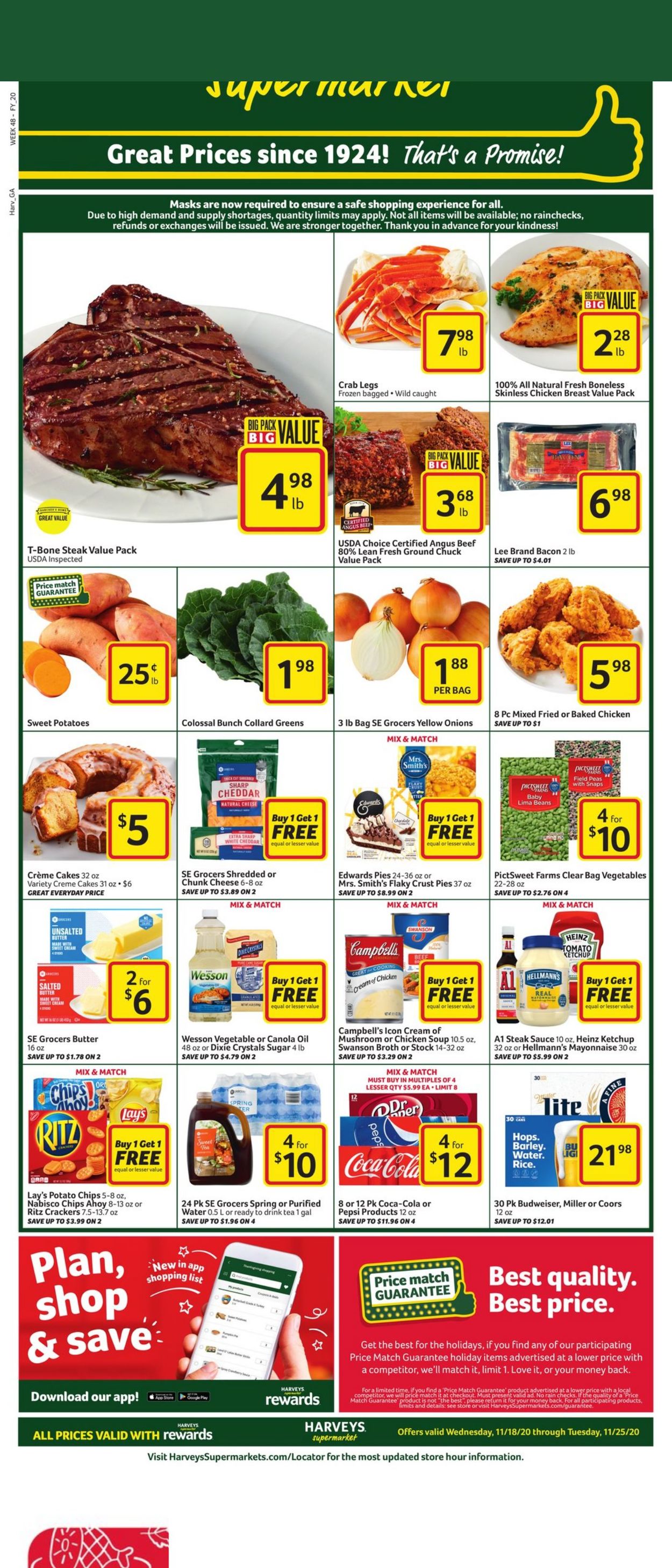 Catalogue Harveys Supermarket from 11/18/2020