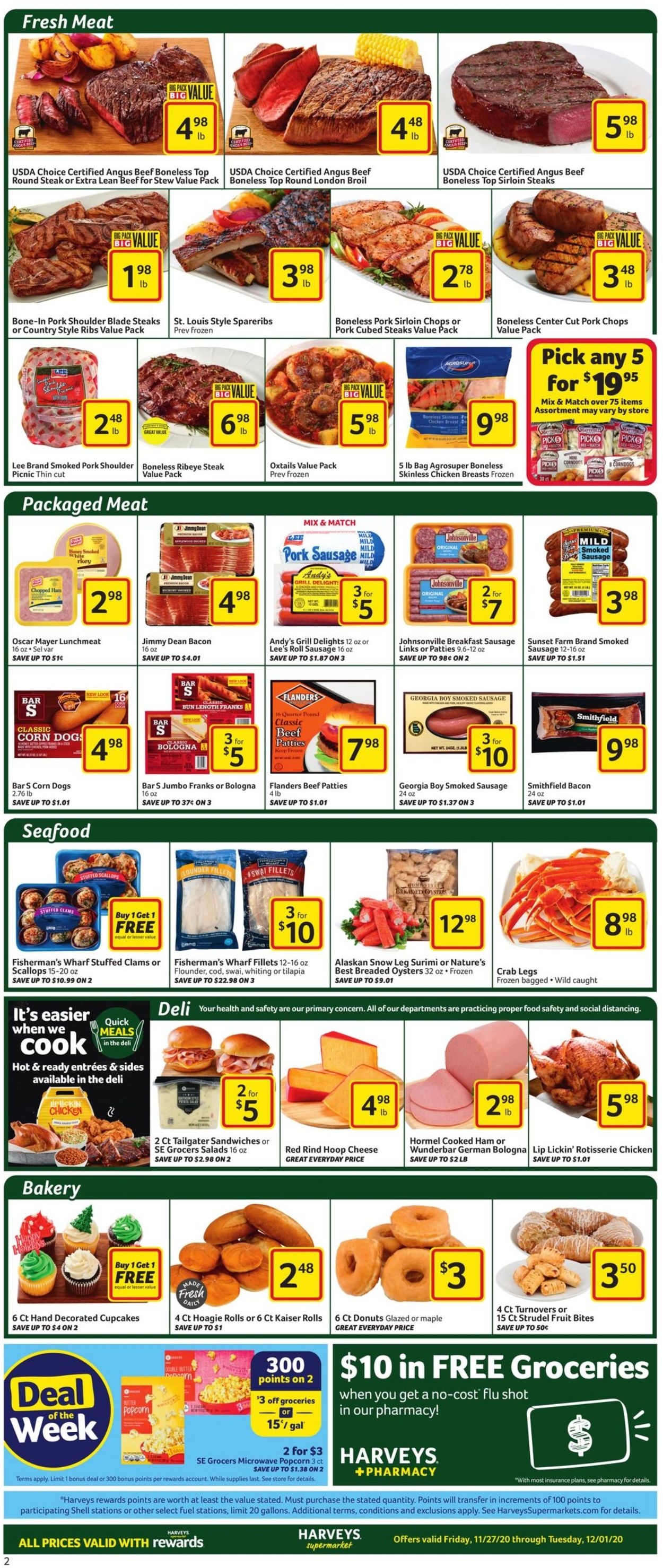 Catalogue Harveys Supermarket Black Friday 2020 from 11/27/2020
