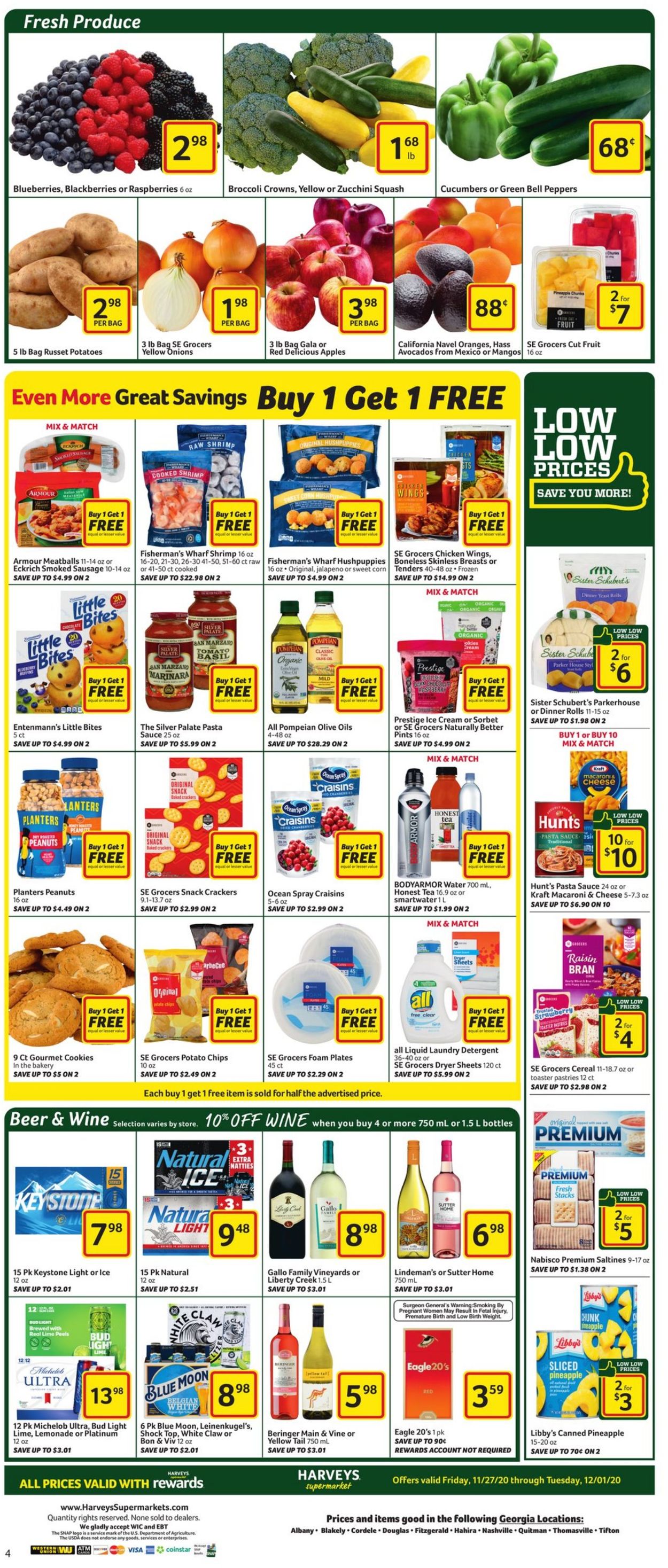 Catalogue Harveys Supermarket Black Friday 2020 from 11/27/2020