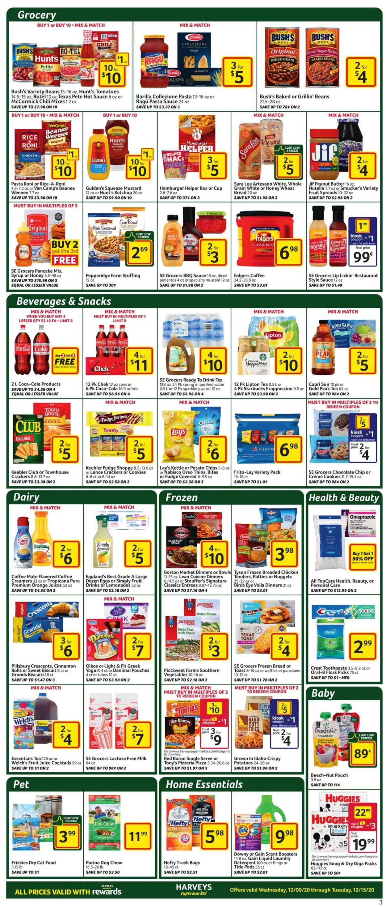 Catalogue Harveys Supermarket from 12/09/2020