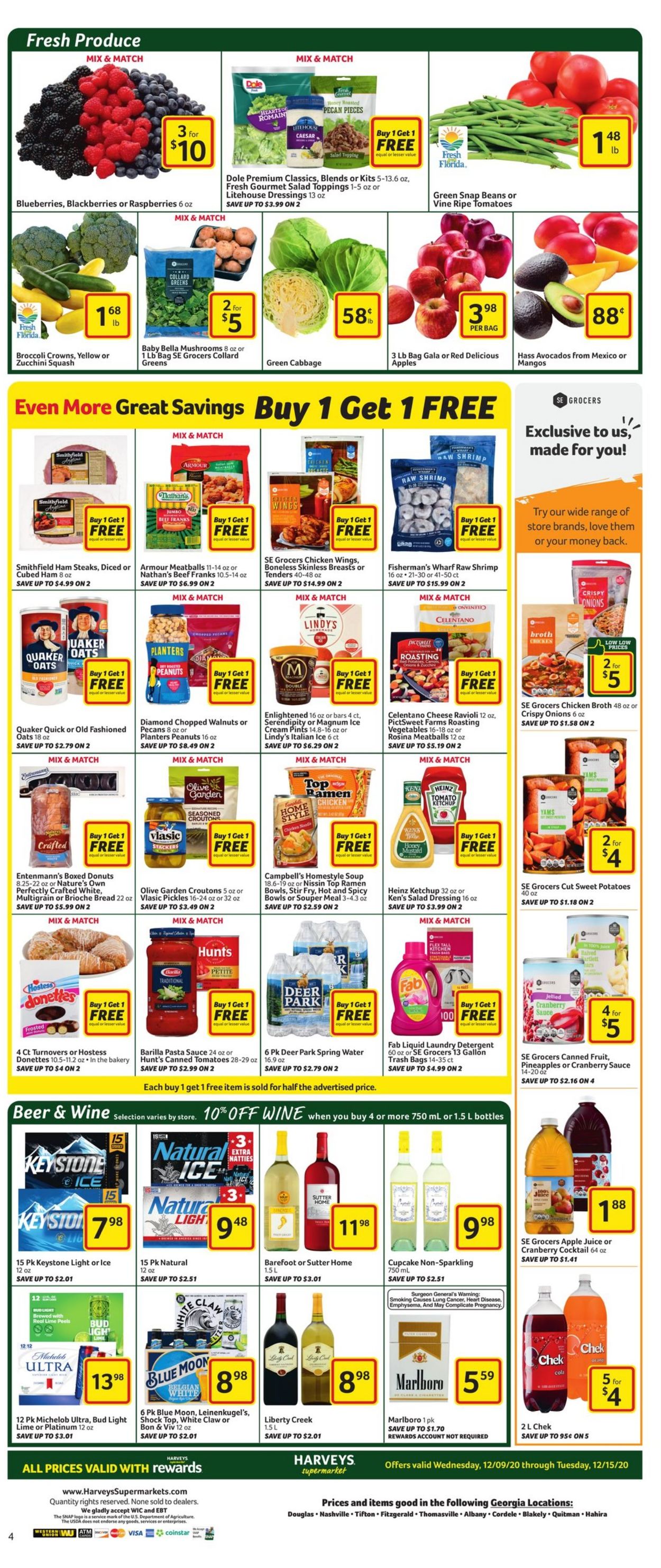 Catalogue Harveys Supermarket from 12/09/2020