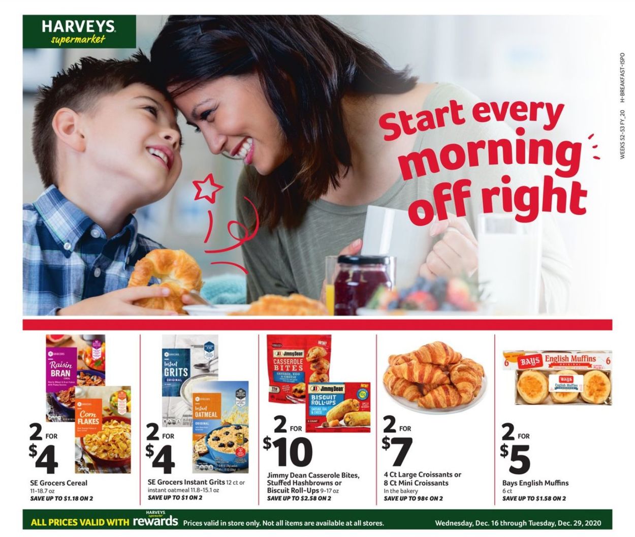 Catalogue Harveys Supermarket from 12/16/2020