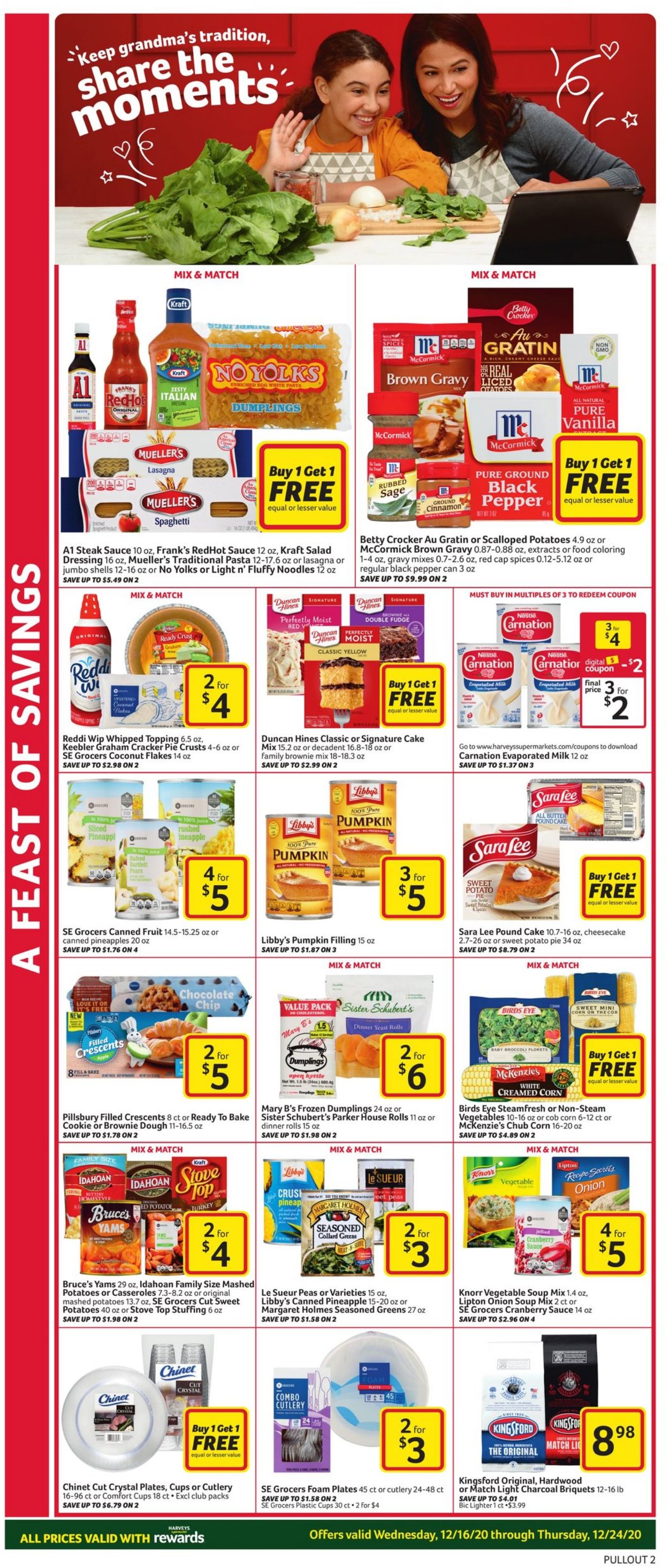 Catalogue Harveys Supermarket from 12/16/2020
