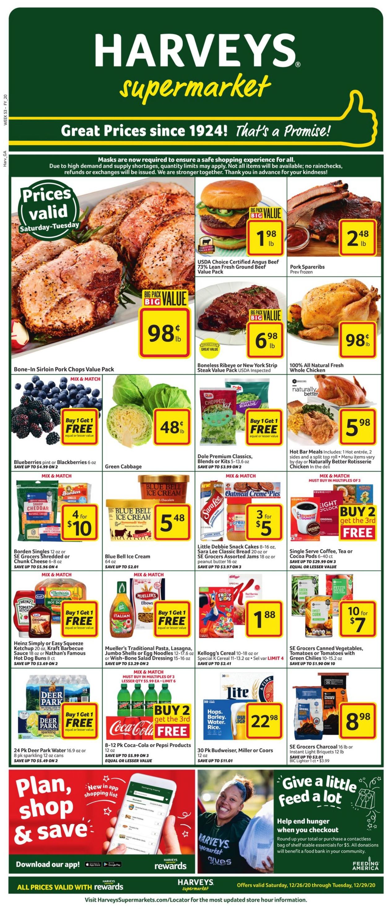 Catalogue Harveys Supermarket from 12/26/2020