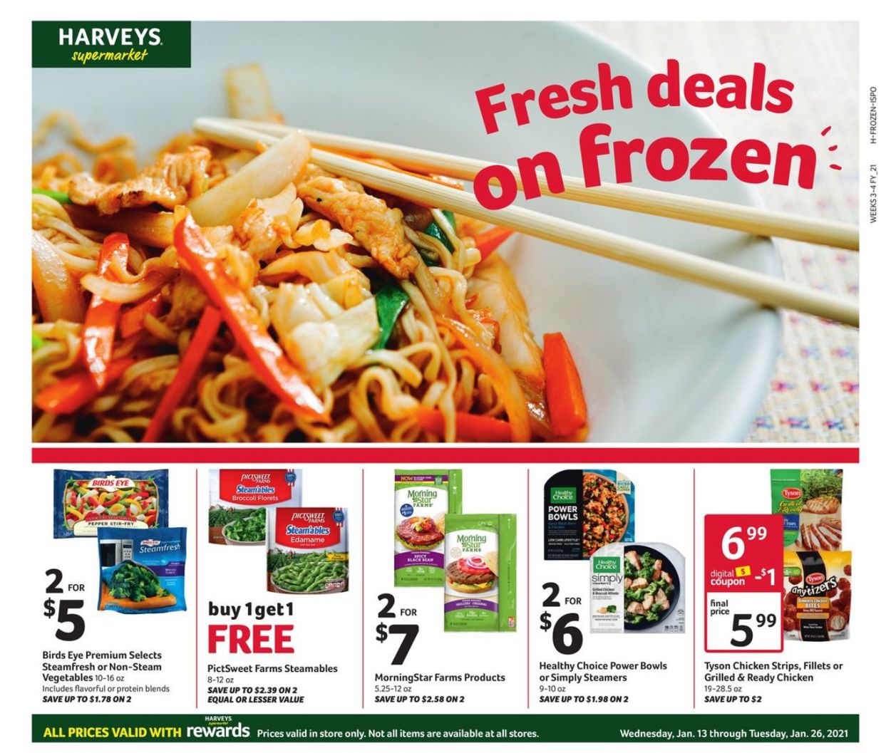 Catalogue Harveys Supermarket from 01/13/2021