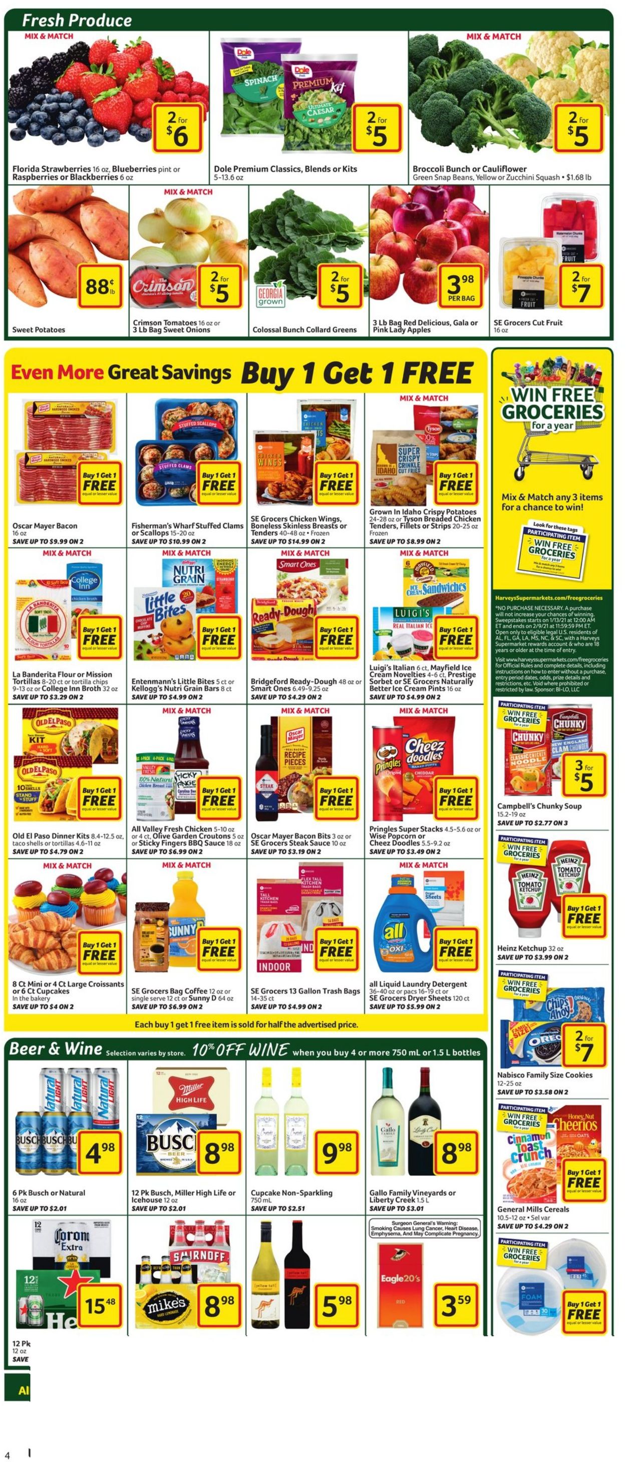 Catalogue Harveys Supermarket from 01/27/2021