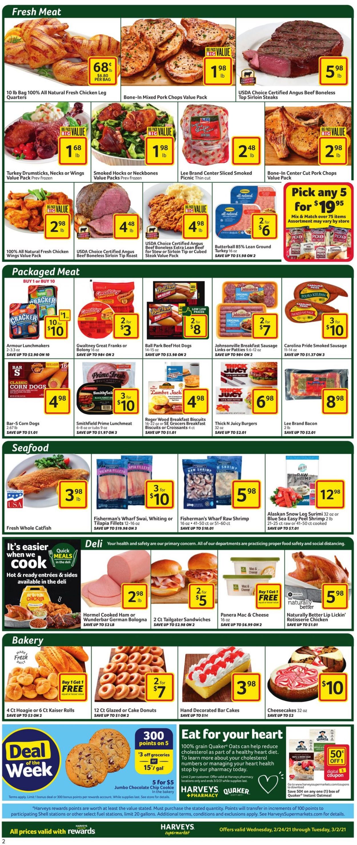 Catalogue Harveys Supermarket from 02/24/2021