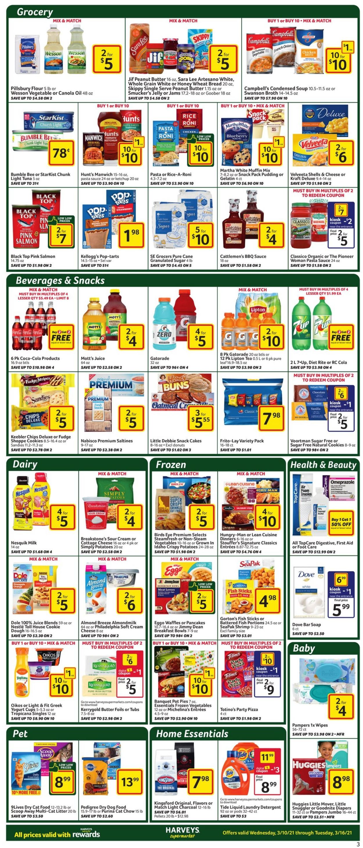 Catalogue Harveys Supermarket from 03/10/2021