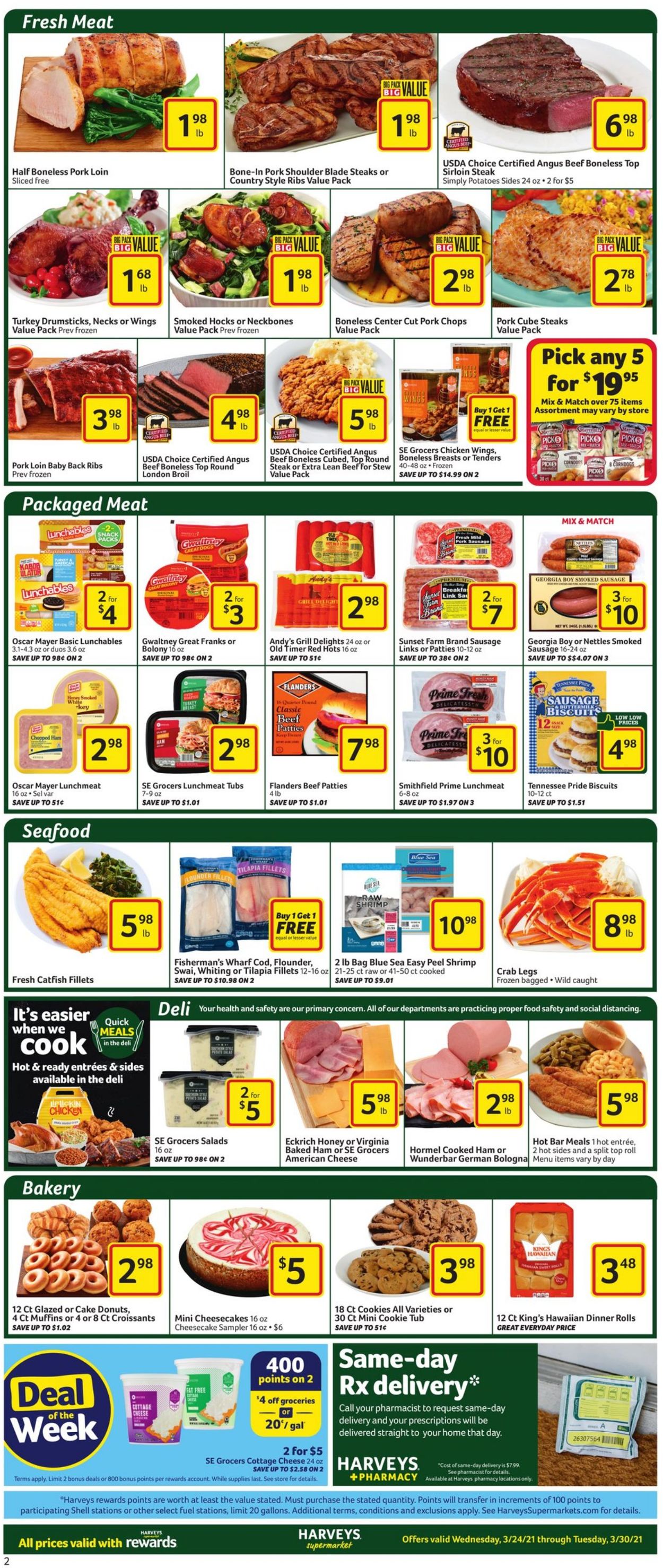 Catalogue Harveys Supermarket from 03/24/2021