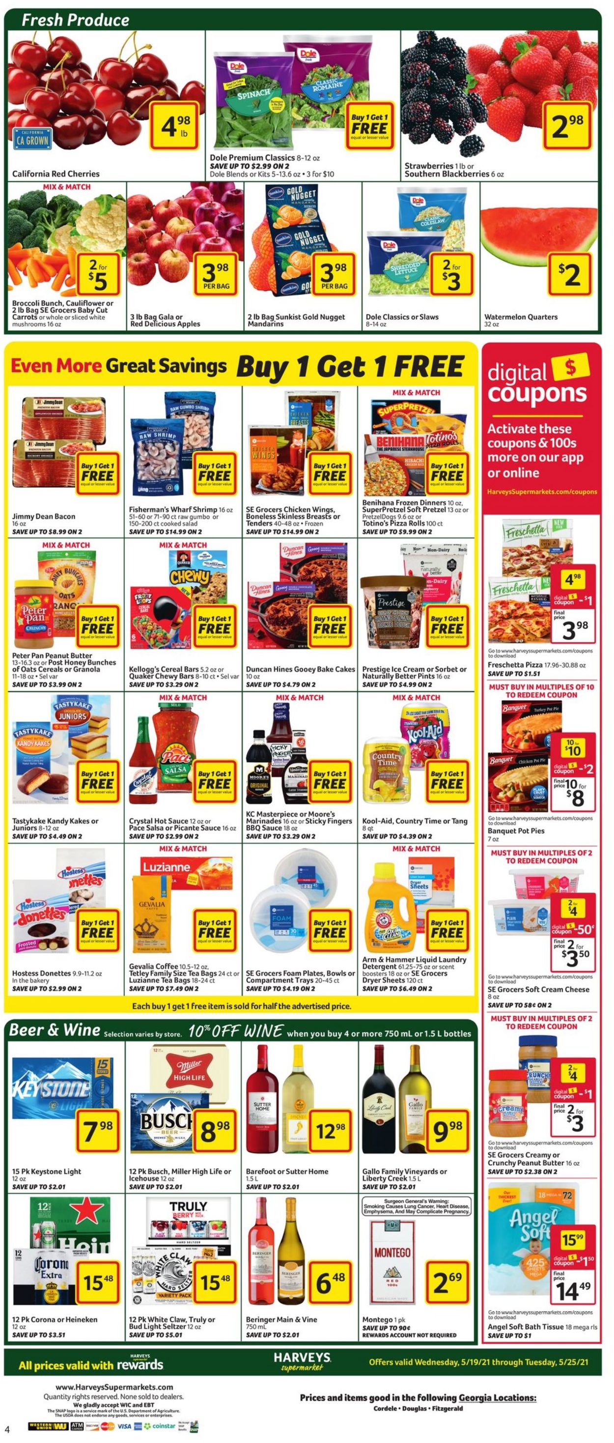 Catalogue Harveys Supermarket from 05/19/2021