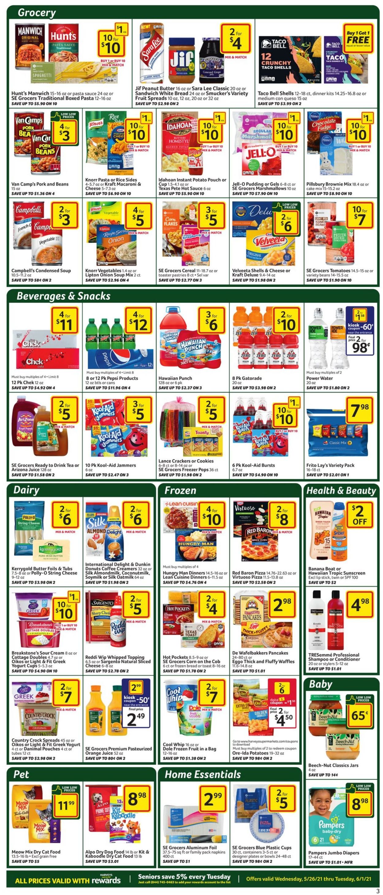 Catalogue Harveys Supermarket from 05/26/2021
