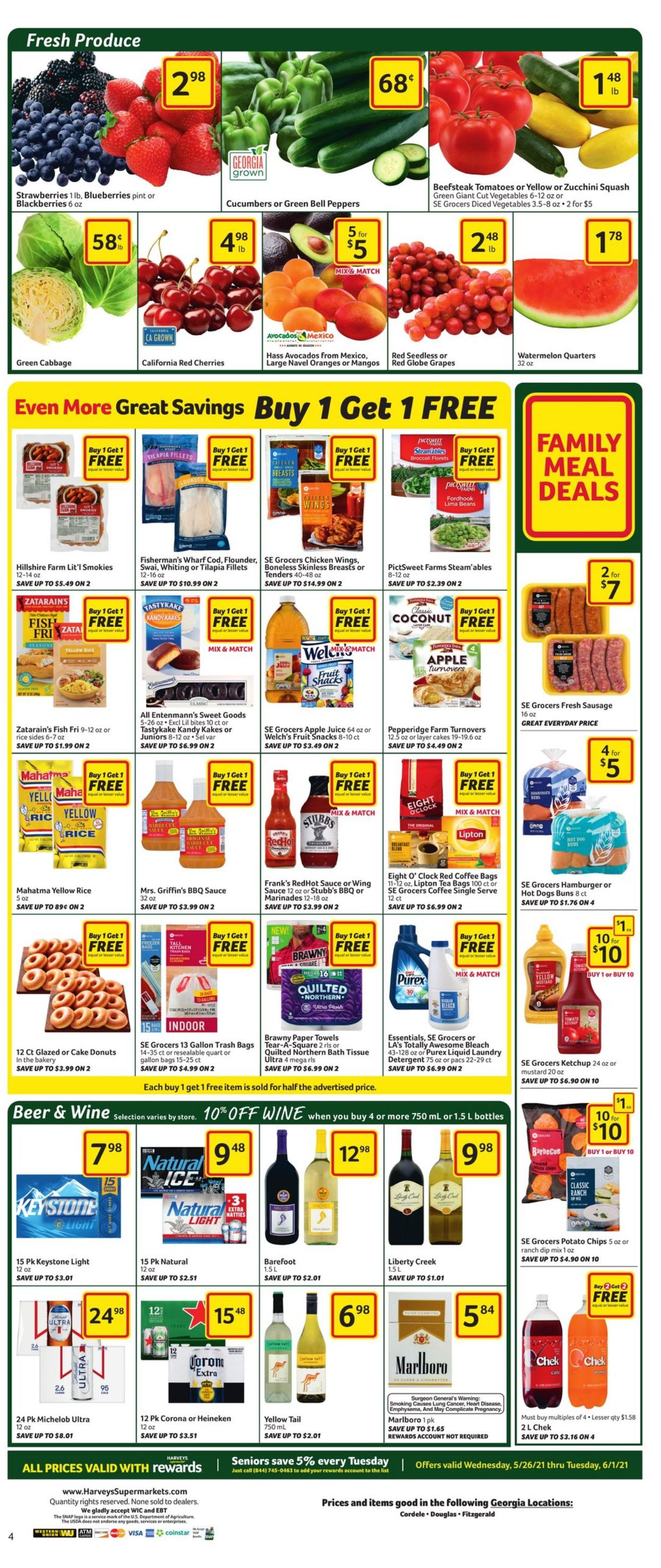 Catalogue Harveys Supermarket from 05/26/2021