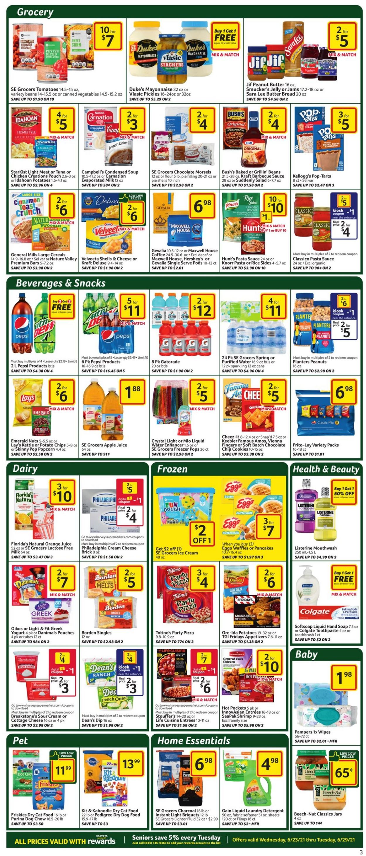 Catalogue Harveys Supermarket from 06/23/2021