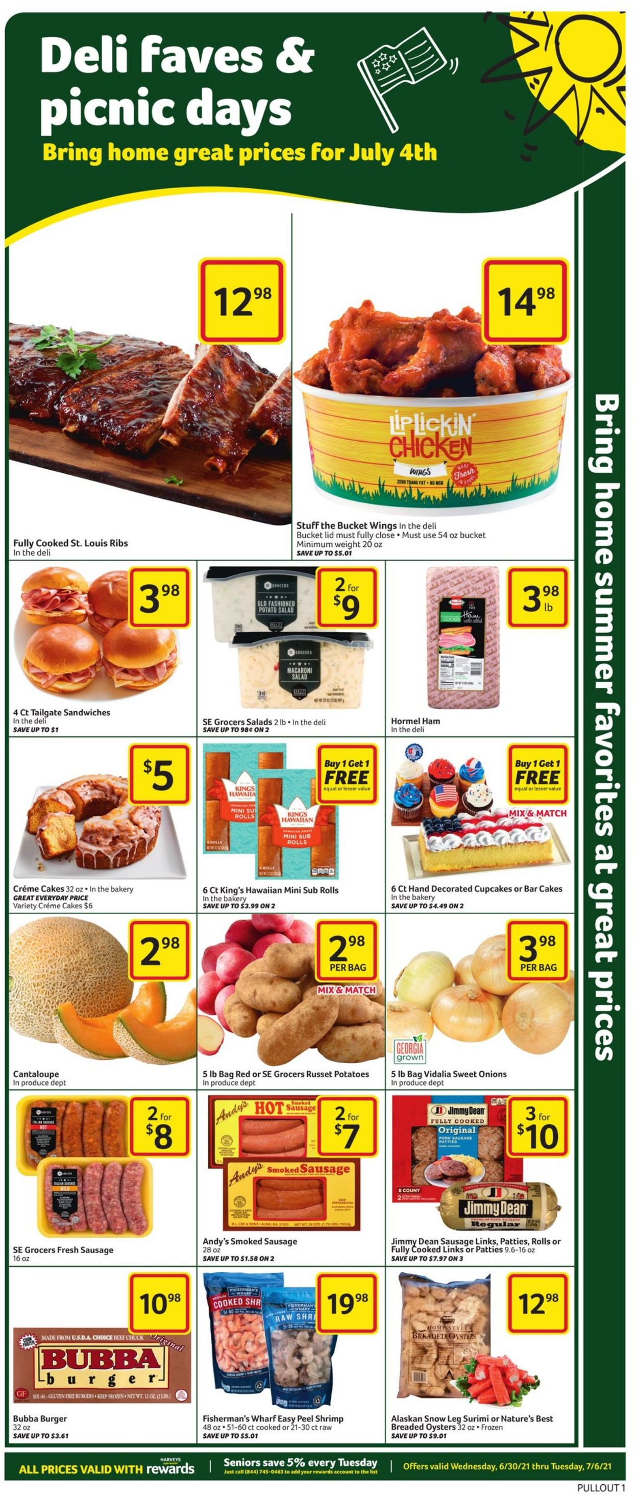 Catalogue Harveys Supermarket from 06/30/2021