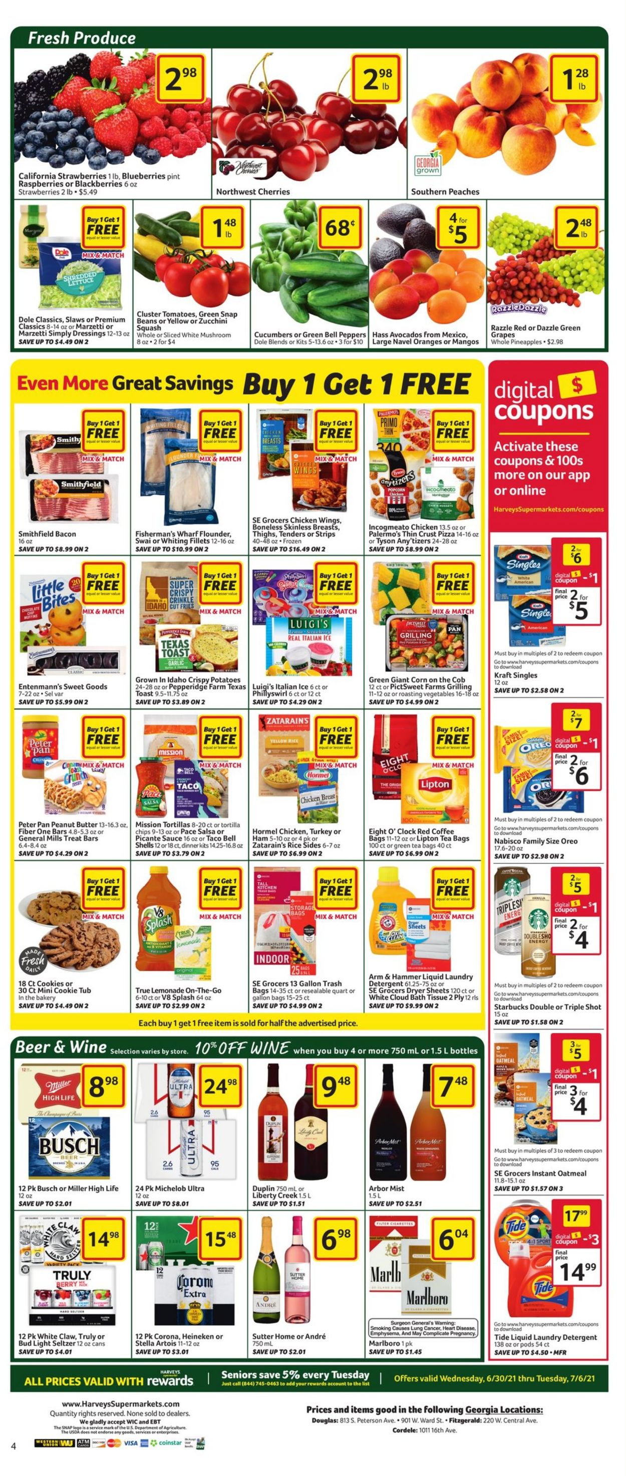 Catalogue Harveys Supermarket from 06/30/2021
