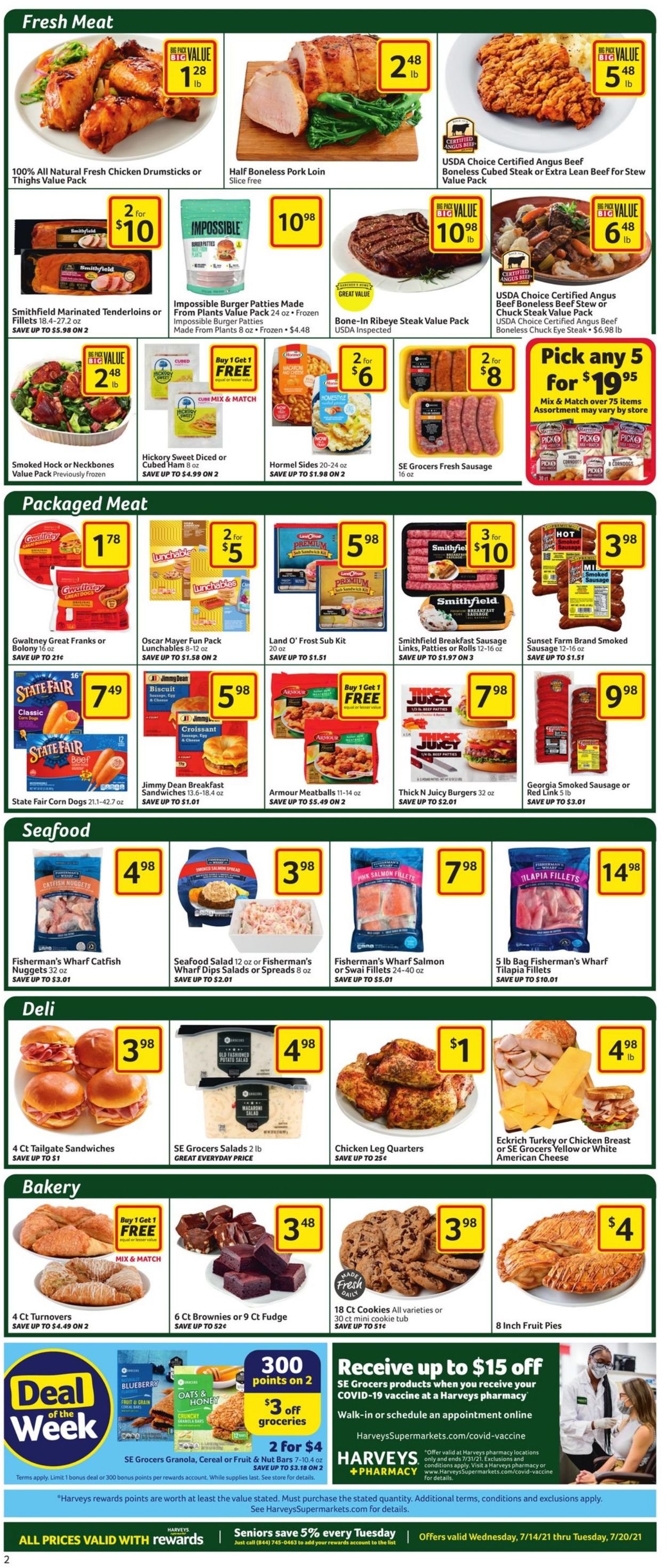 Catalogue Harveys Supermarket from 07/14/2021