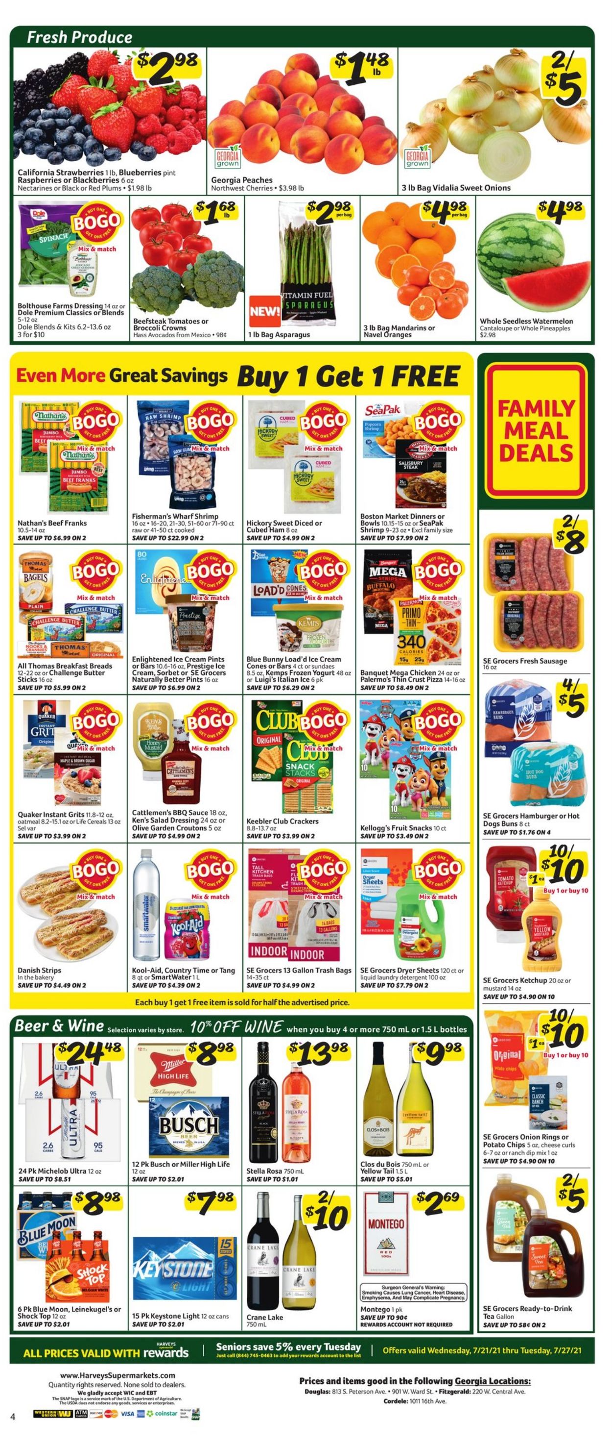 Catalogue Harveys Supermarket from 07/21/2021