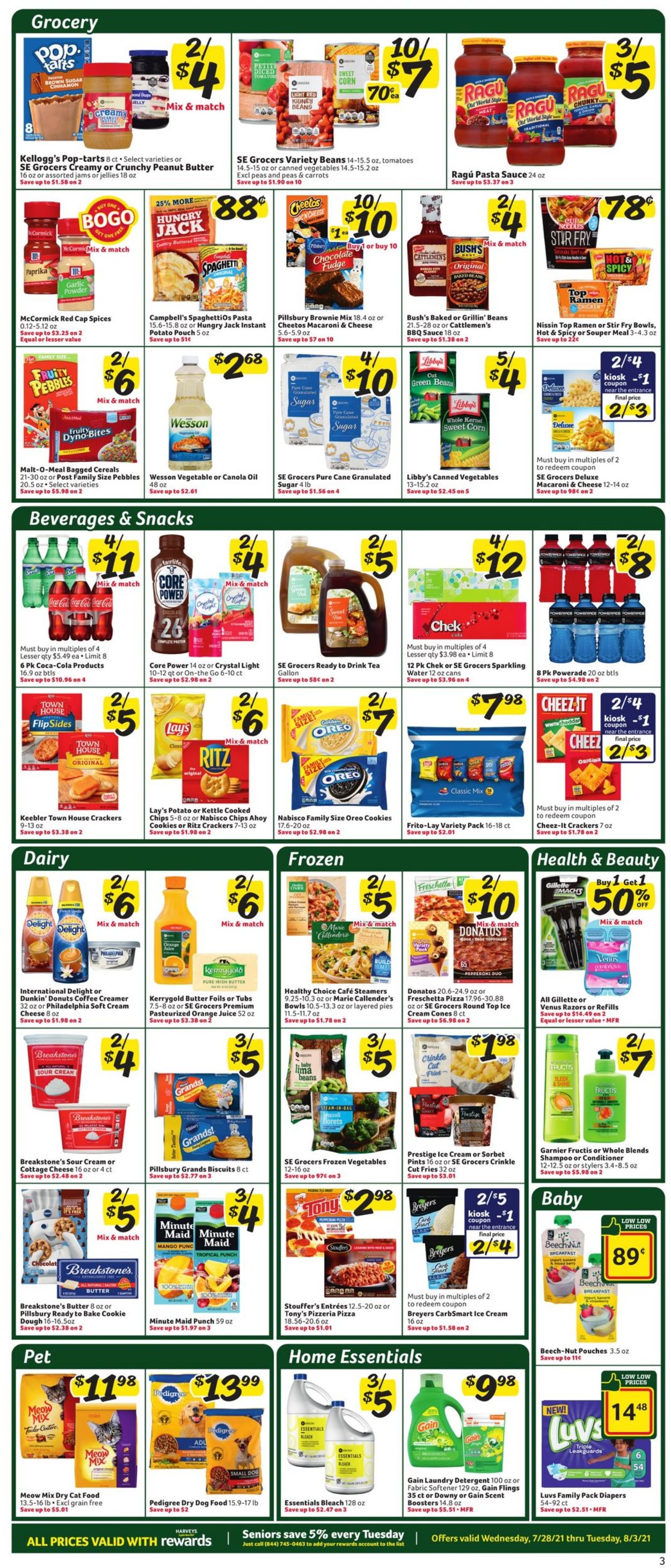 Catalogue Harveys Supermarket from 07/28/2021