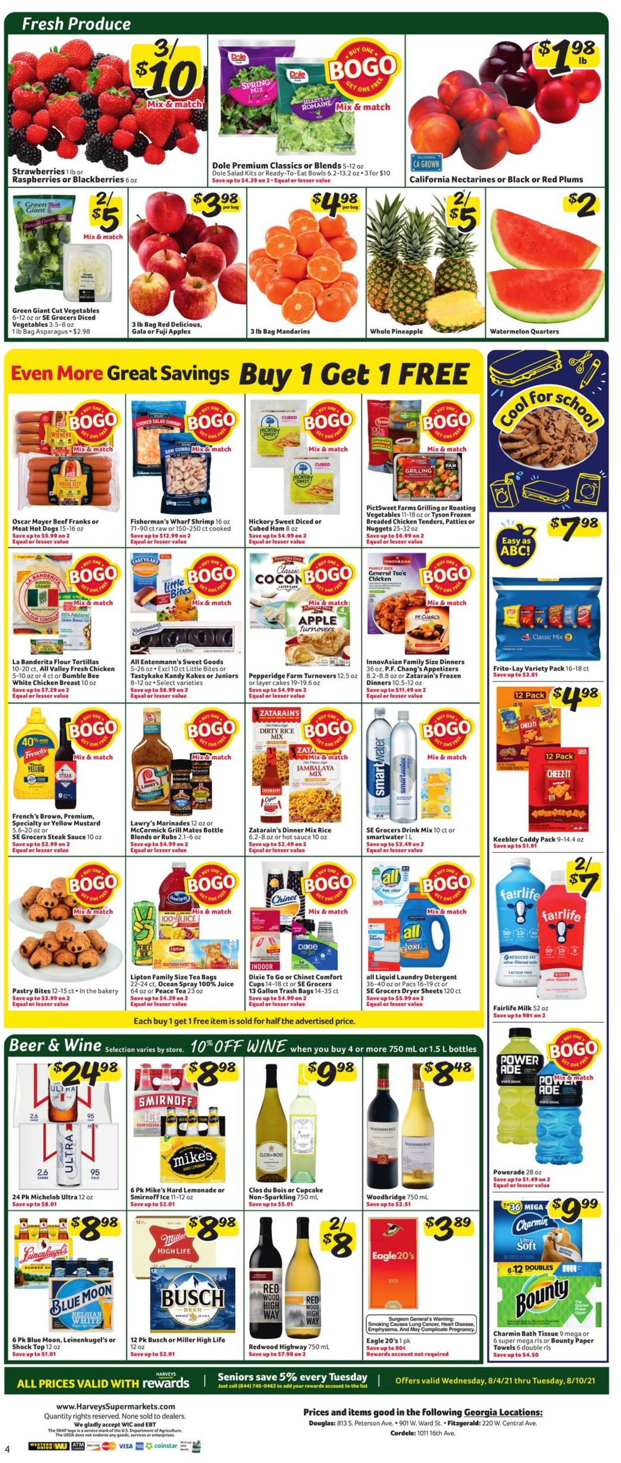 Catalogue Harveys Supermarket from 08/04/2021