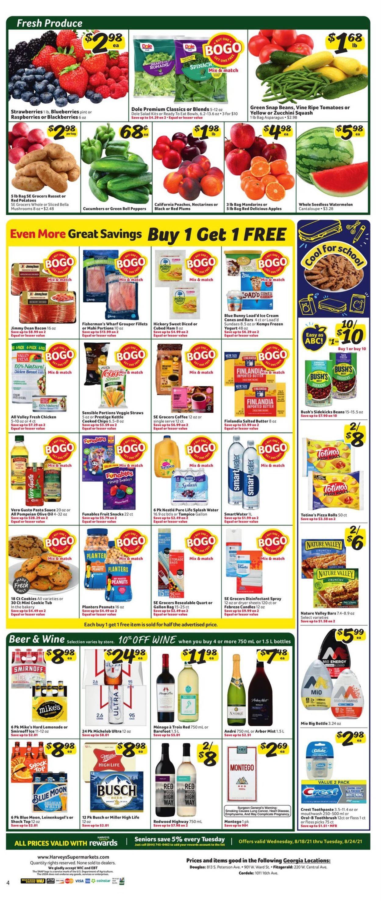 Catalogue Harveys Supermarket from 08/18/2021