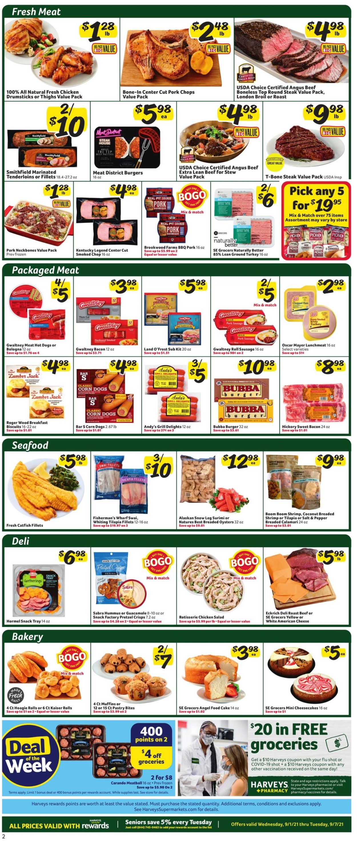 Catalogue Harveys Supermarket from 09/01/2021