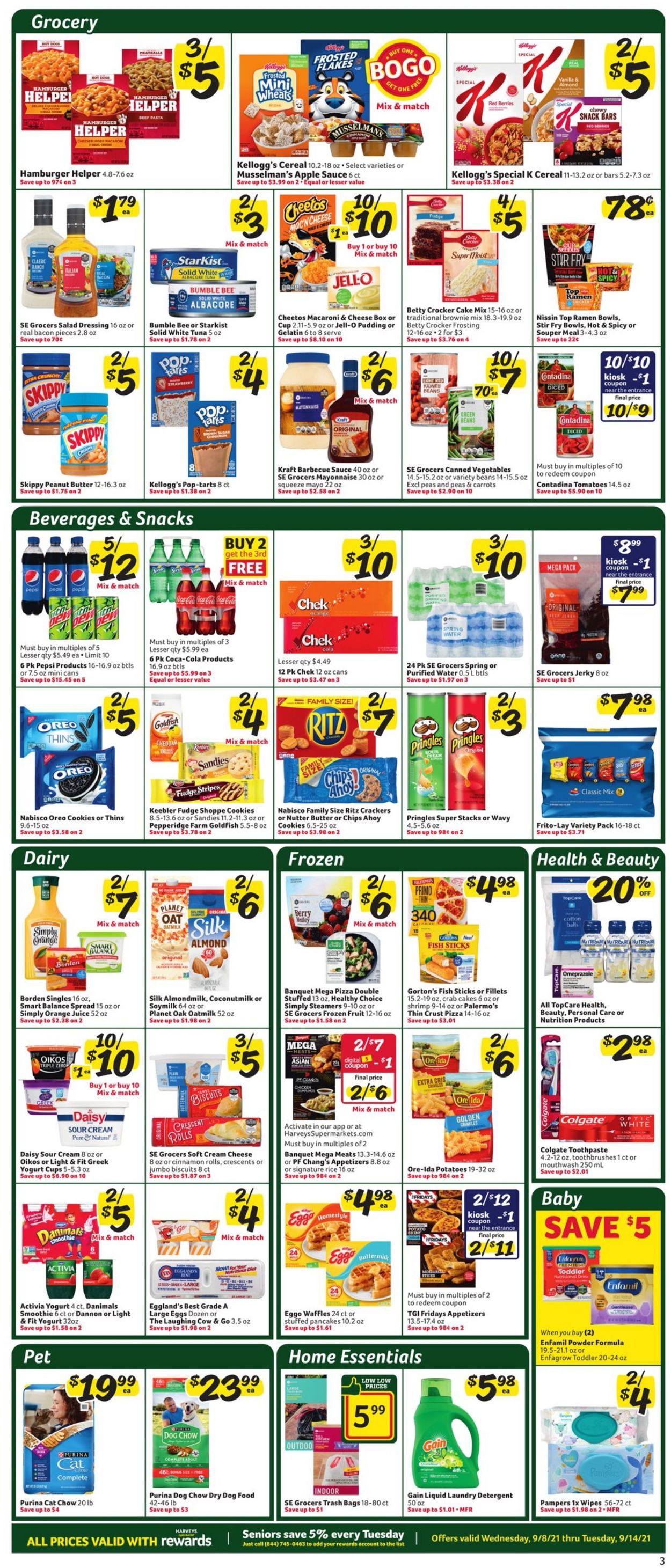 Catalogue Harveys Supermarket from 09/08/2021