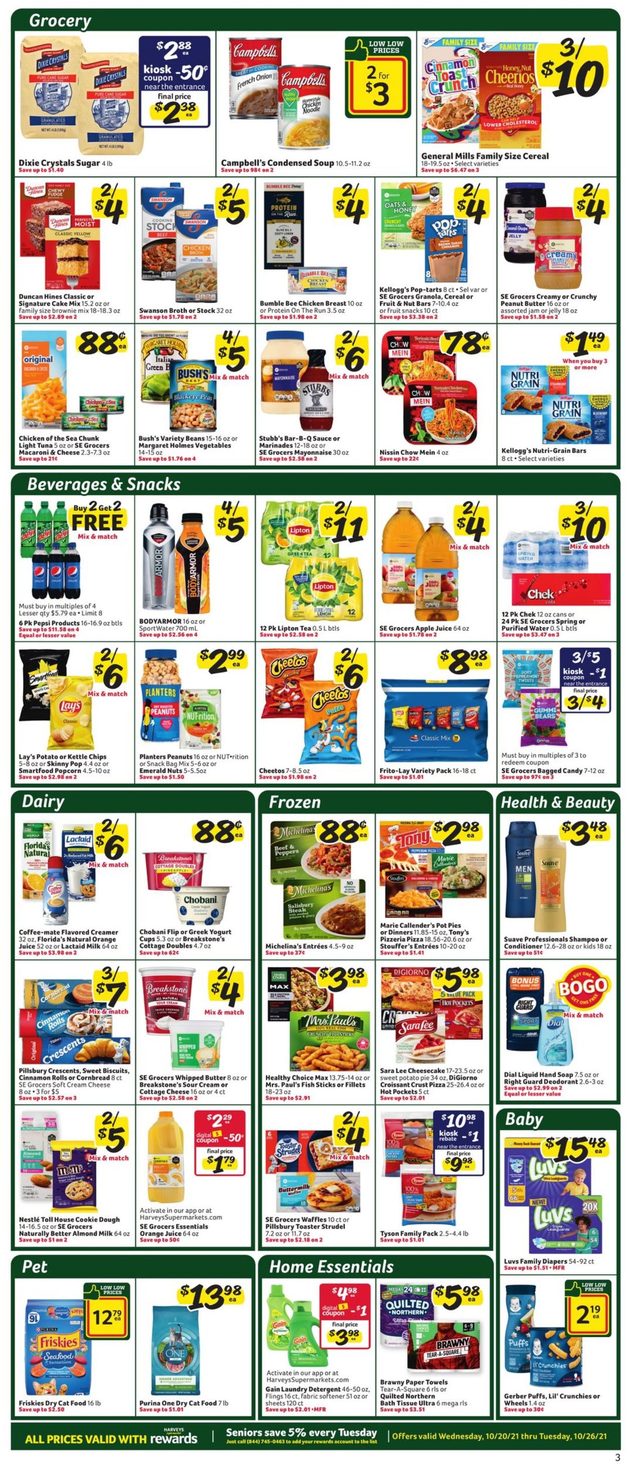 Catalogue Harveys Supermarket from 10/20/2021