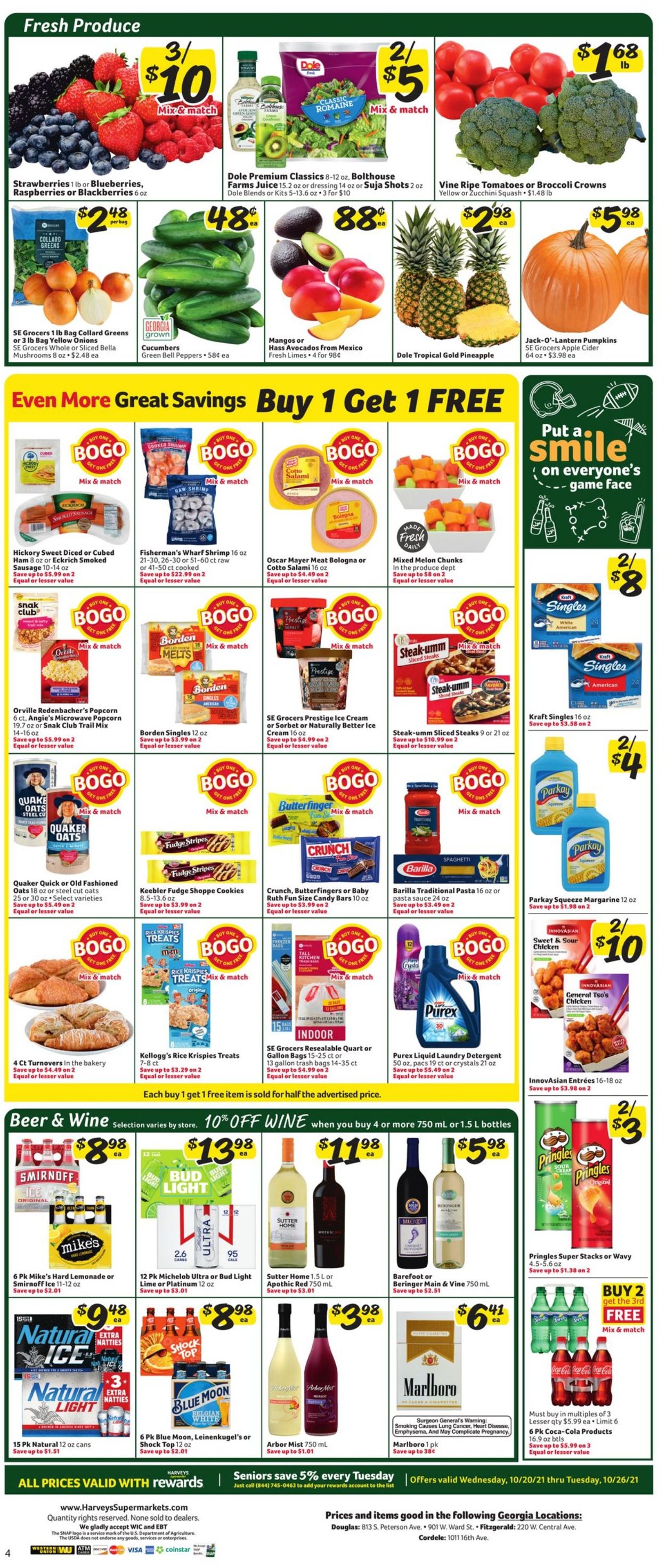 Catalogue Harveys Supermarket from 10/20/2021