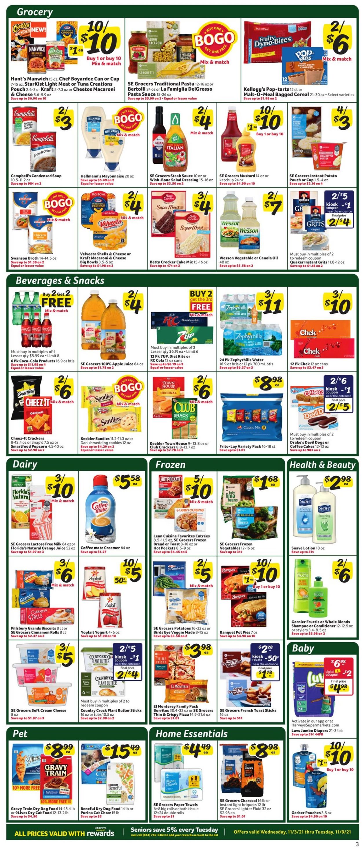 Catalogue Harveys Supermarket from 11/03/2021