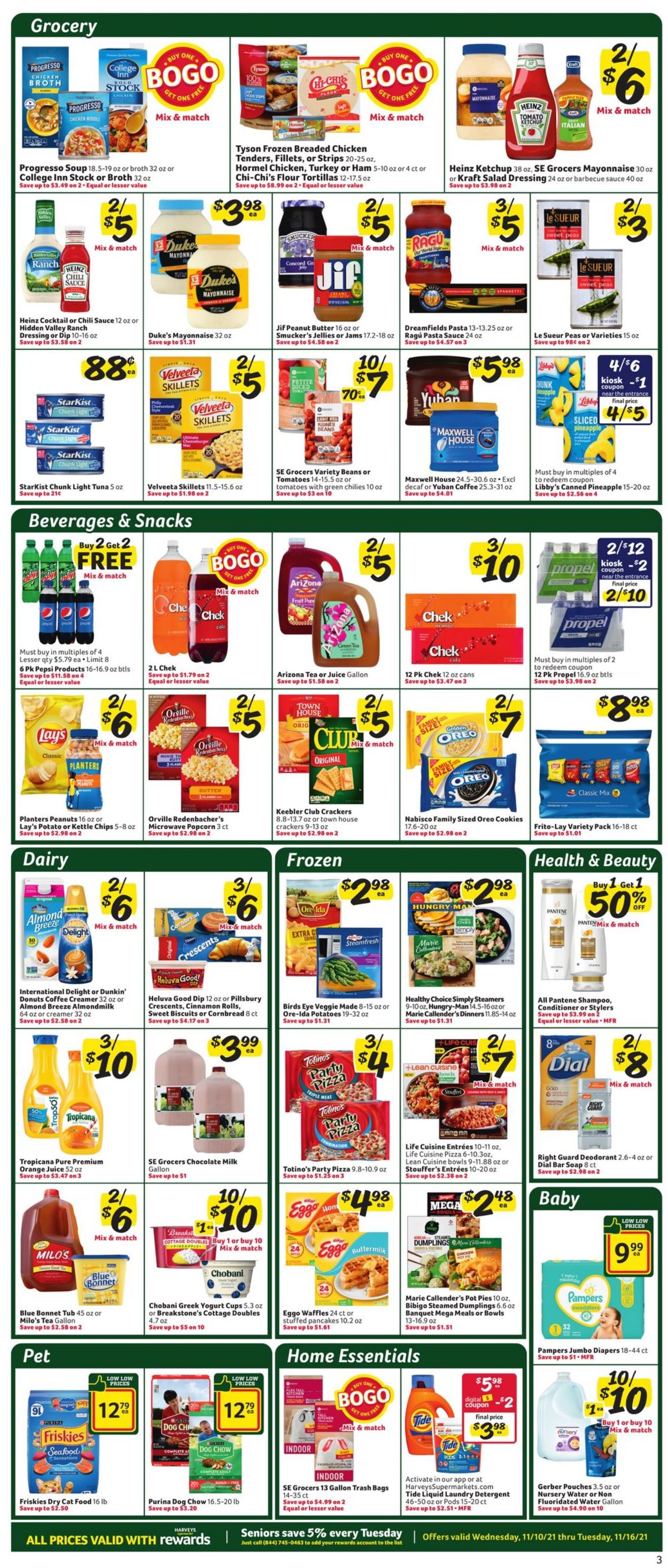 Catalogue Harveys Supermarket from 11/10/2021