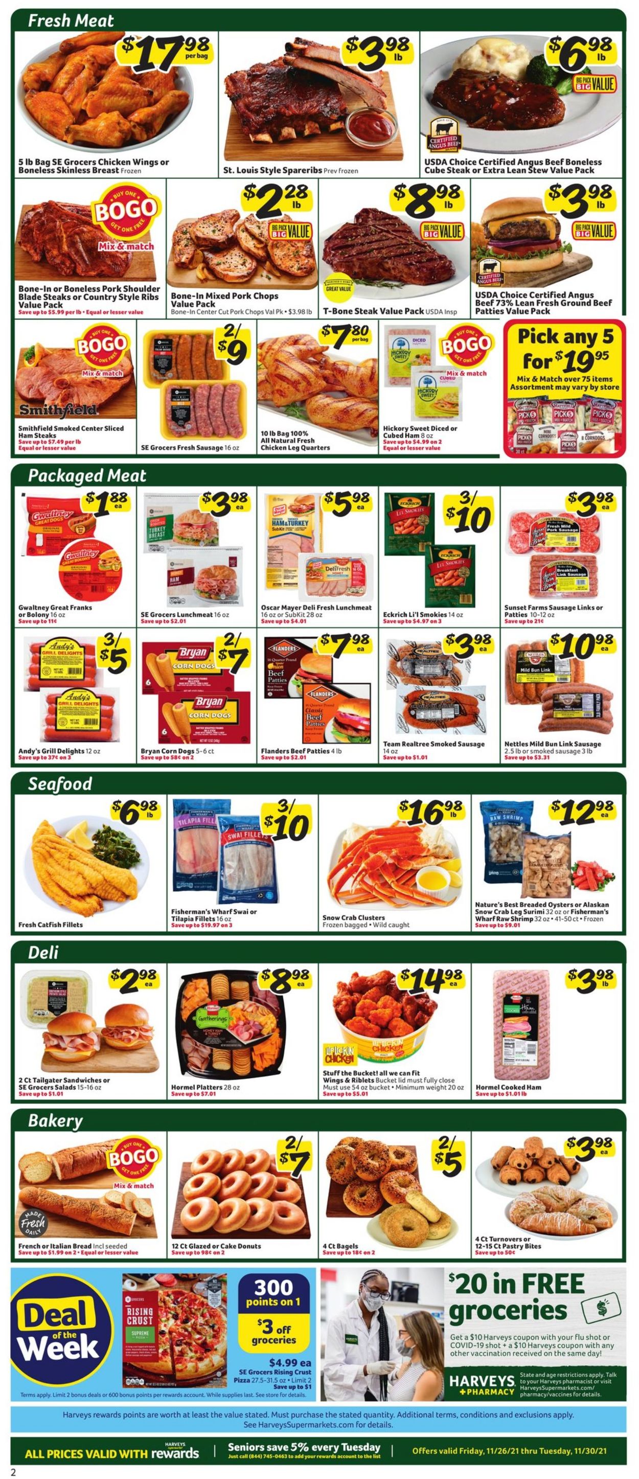 Catalogue Harveys Supermarket from 11/26/2021