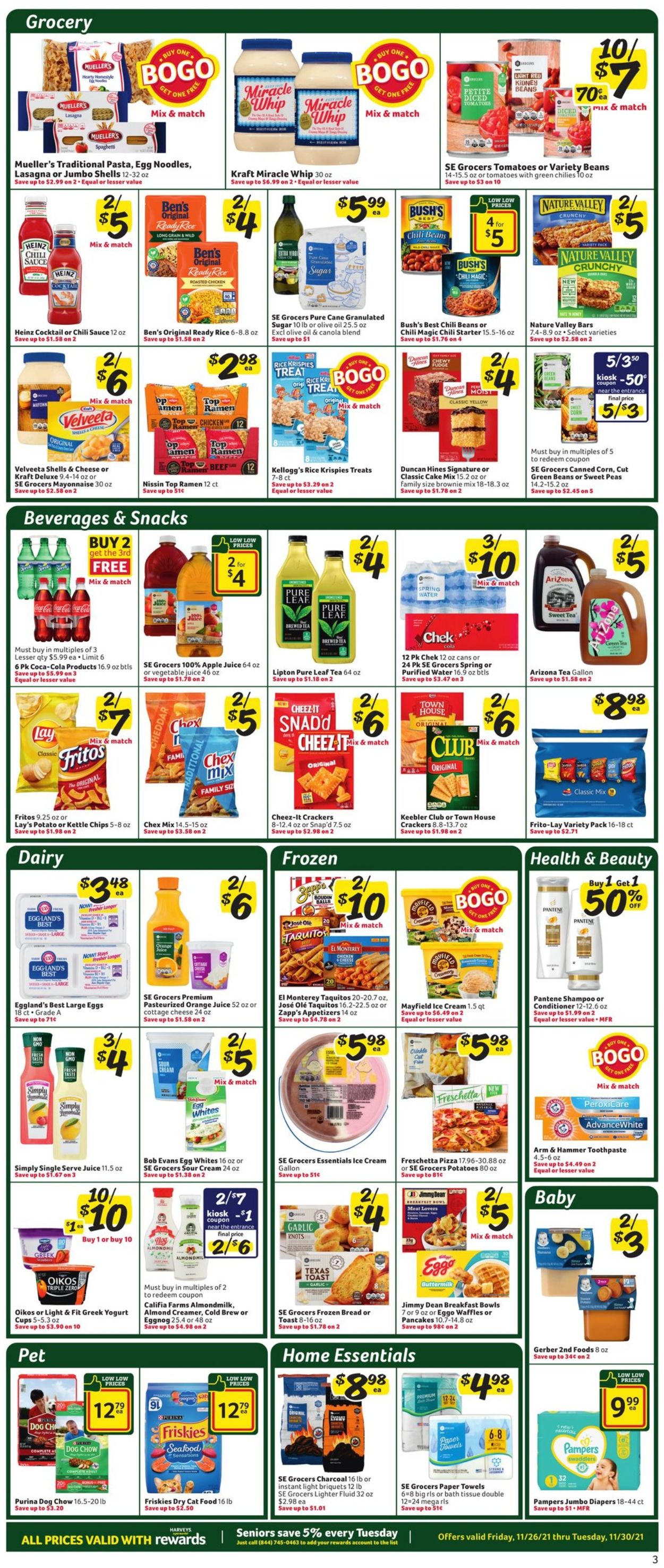 Catalogue Harveys Supermarket from 11/26/2021