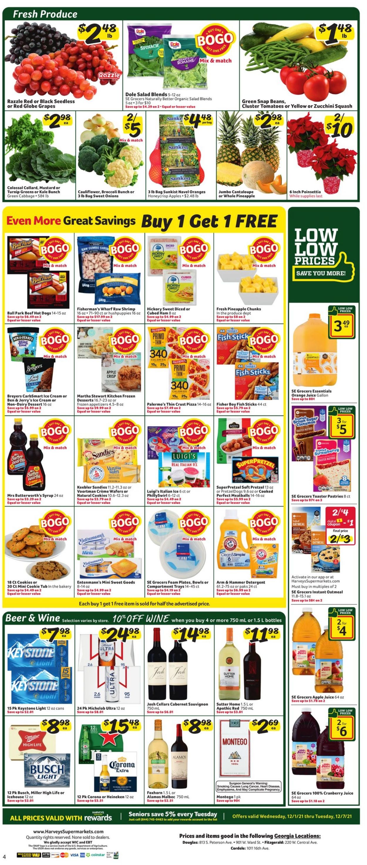 Catalogue Harveys Supermarket from 12/01/2021