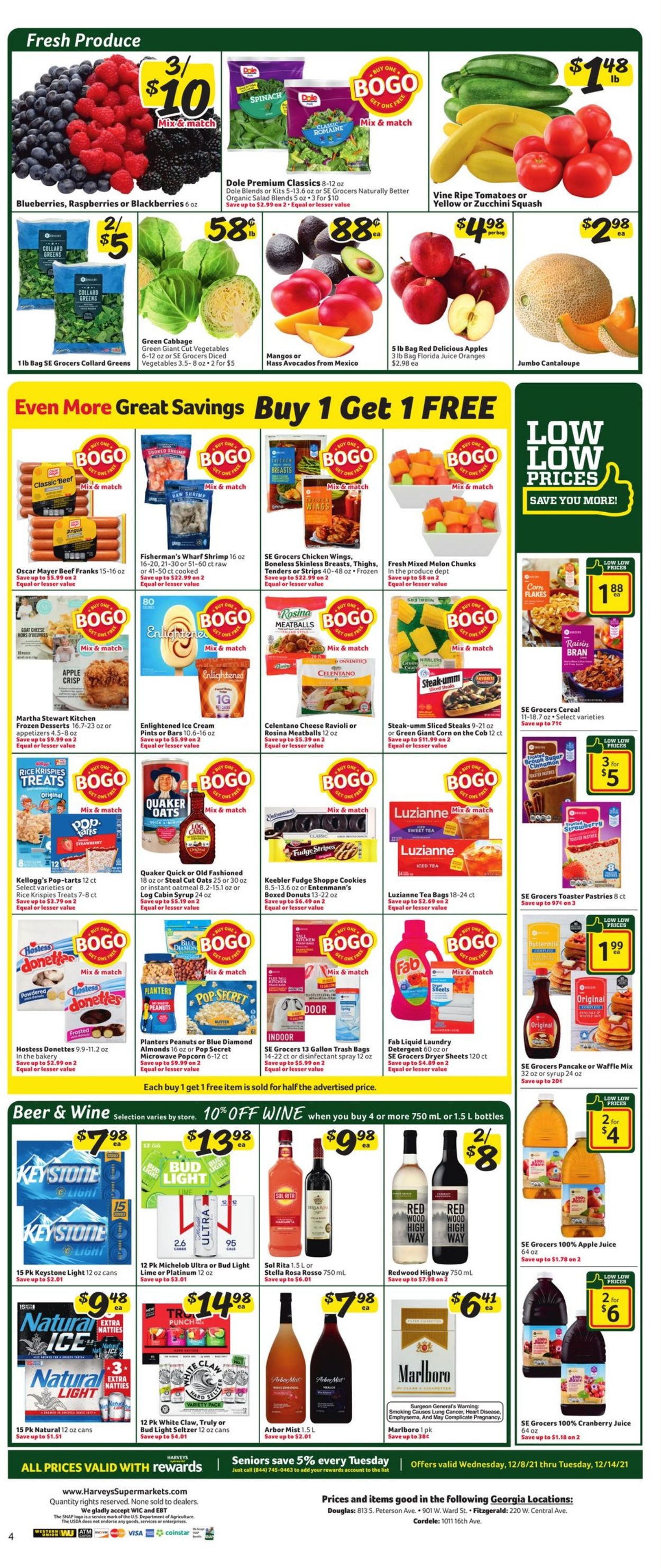 Catalogue Harveys Supermarket - HOLIDAY 2021 from 12/08/2021