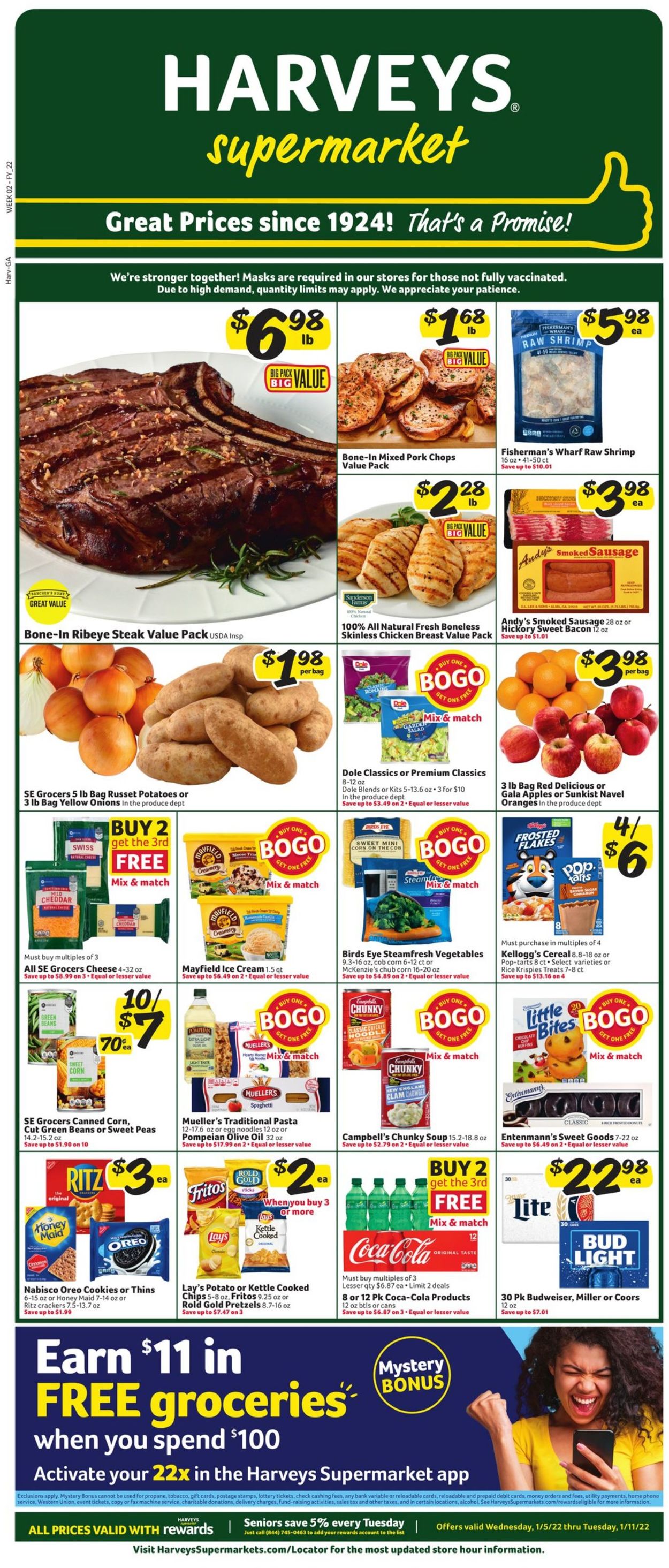 Catalogue Harveys Supermarket from 01/05/2022